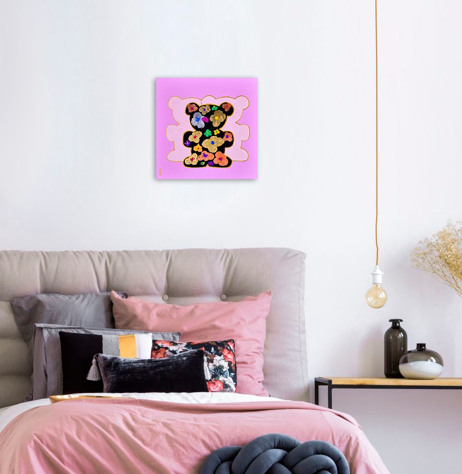 queence Leinwandbild »Bears VII« Bär | Bären | Kunst 1 Stk. tlg. Premium-Leinwandstoff, Handarbeit aus Deutschland