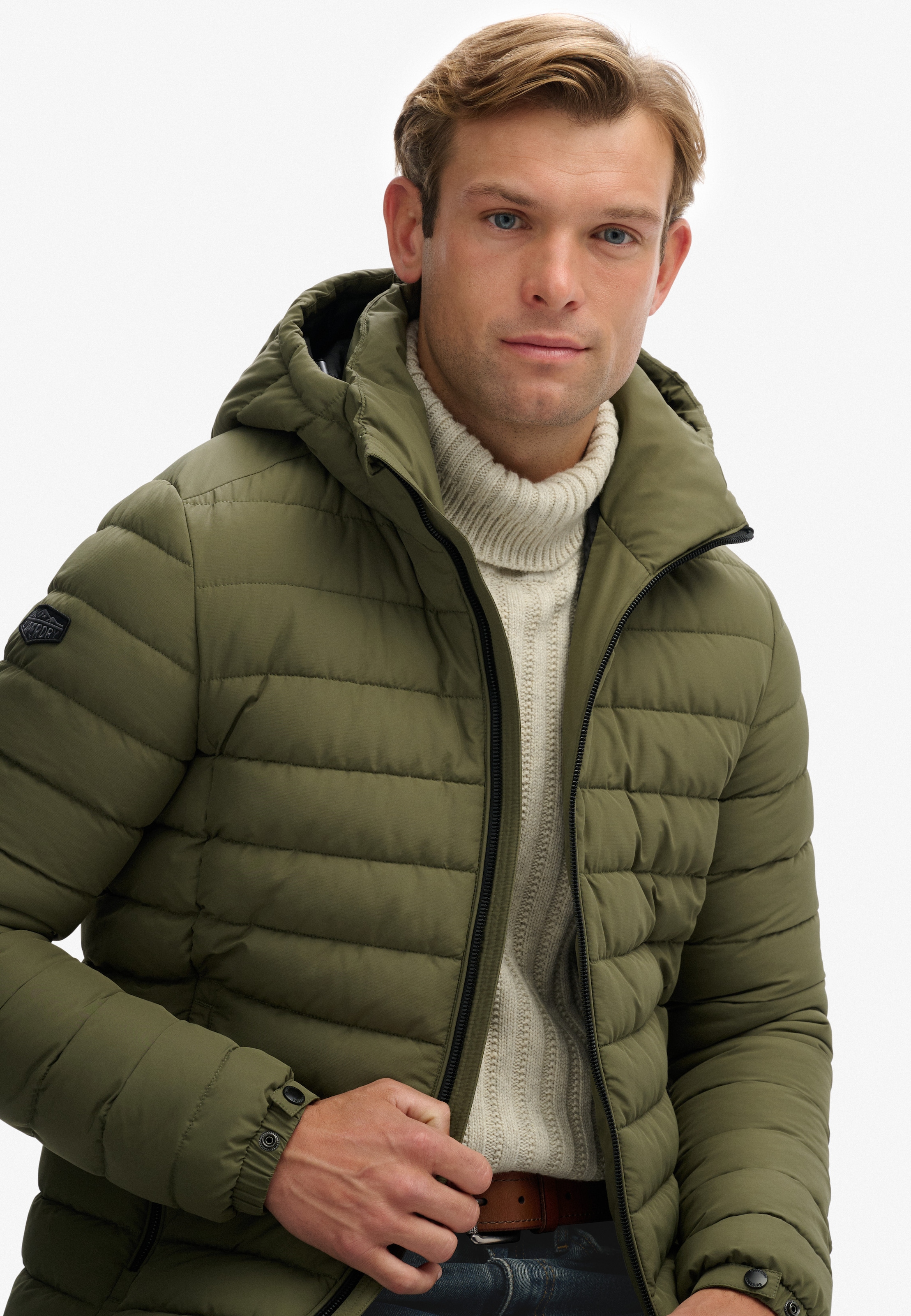 Superdry Steppjacke »HOODED FUJI PADDED JACKET«, mit Kapuze