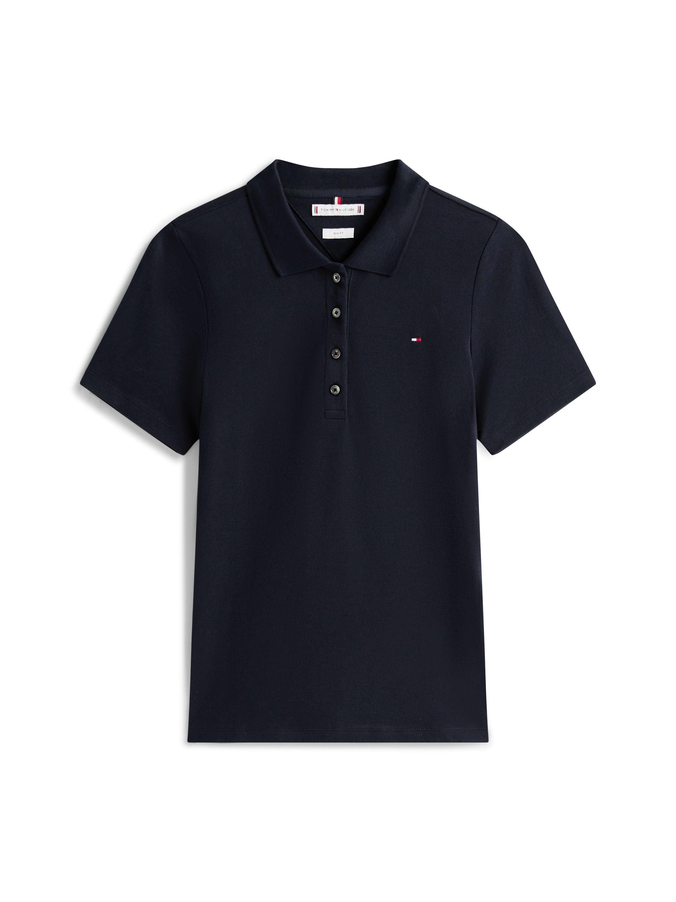 Tommy Hilfiger Poloshirt »1985 SLIM PIQUE POLO SHORT SLEEVE« mit Tommy Hilfiger Logo-Flag