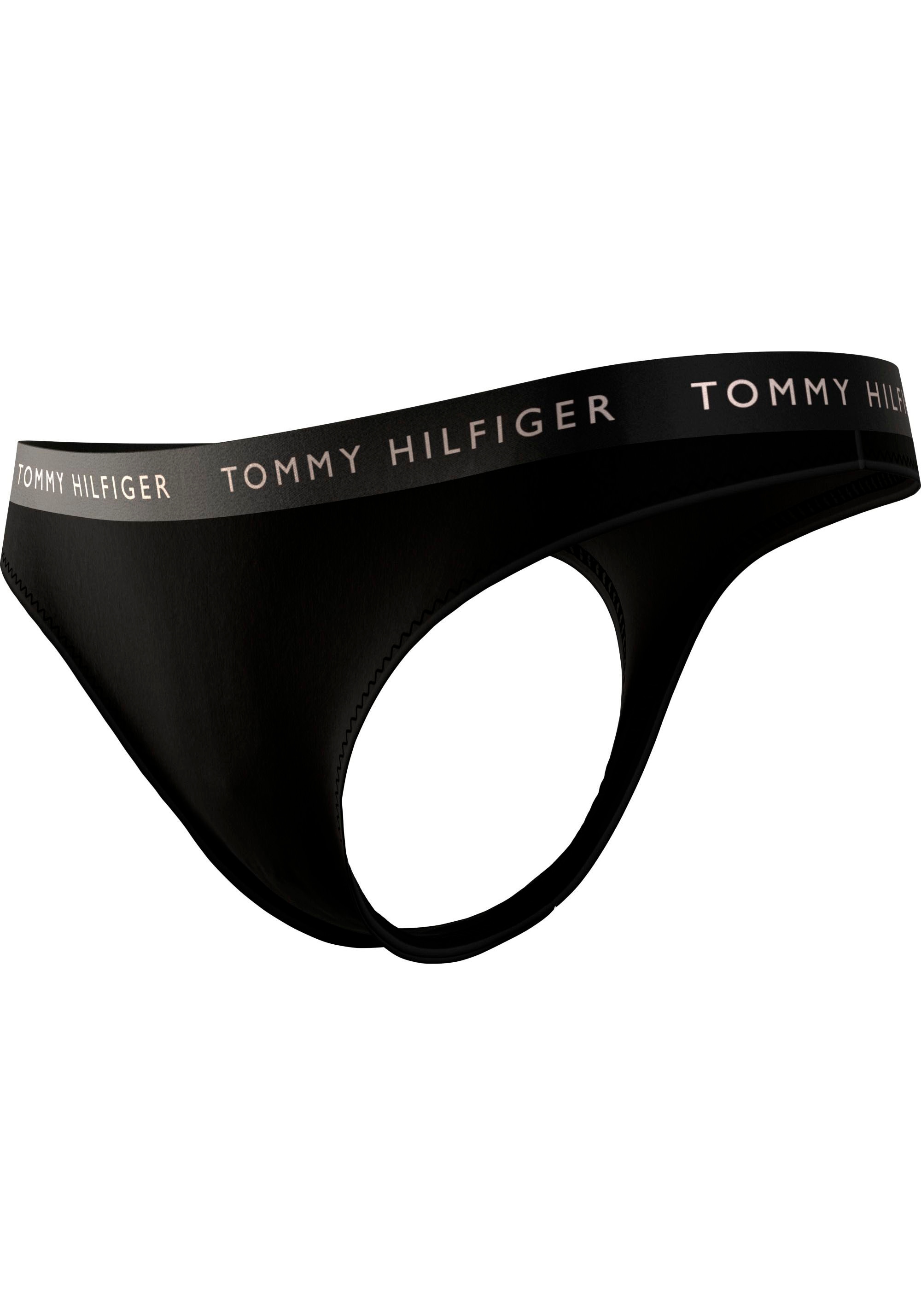 Tommy Hilfiger Underwear T-String »SHINE 3 PACK THONG GIFTING«, (Packung, 3er-Pack), mit Tommy Hilfiger Logobund
