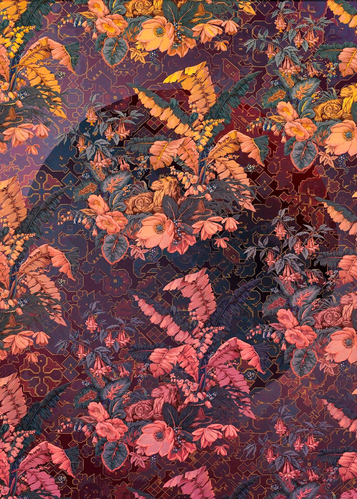 Vliestapete »Orient Violet«, 200x270 cm (Breite x Höhe)