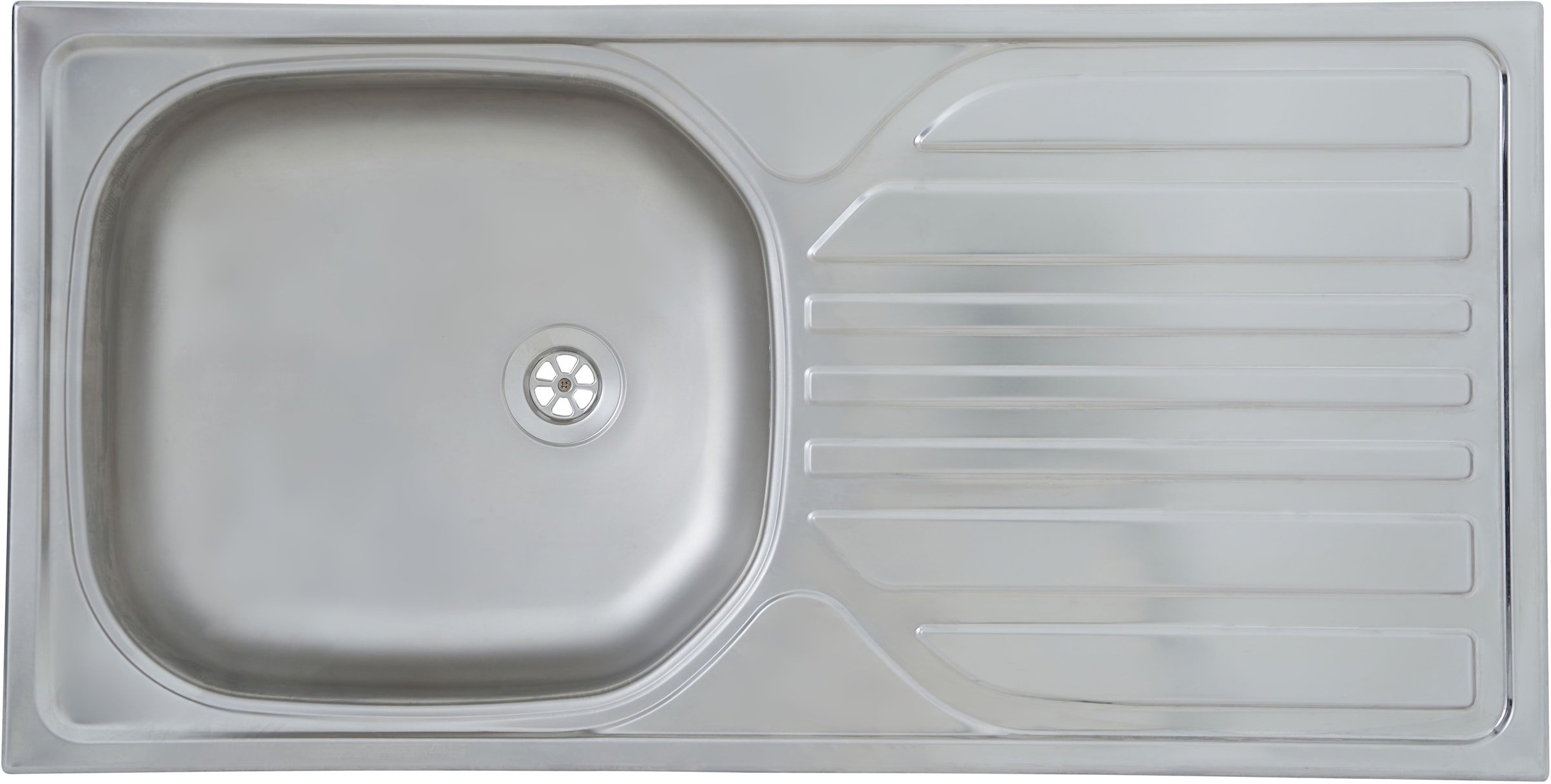 RESPEKTA Pantryküche »Merle« Breite 100 cm, mit Soft-Close Funktion, Edelstahlspüle BALTIMORE