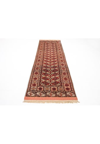 Läufer »Afghan Seide Teppich handgeknüpft rot«, rechteckig