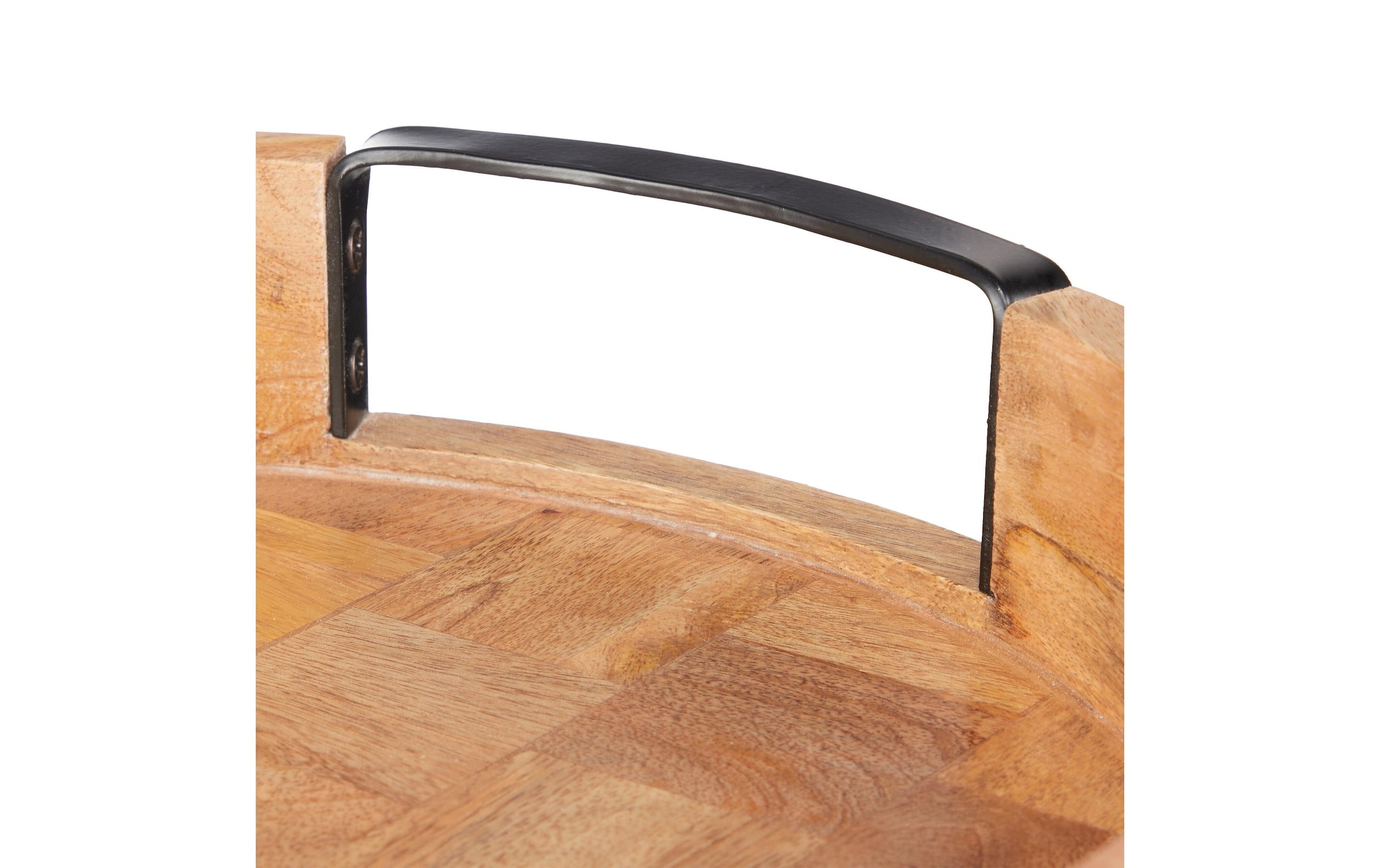 relaxdays Tablett »Mangoholz 35 cm«
