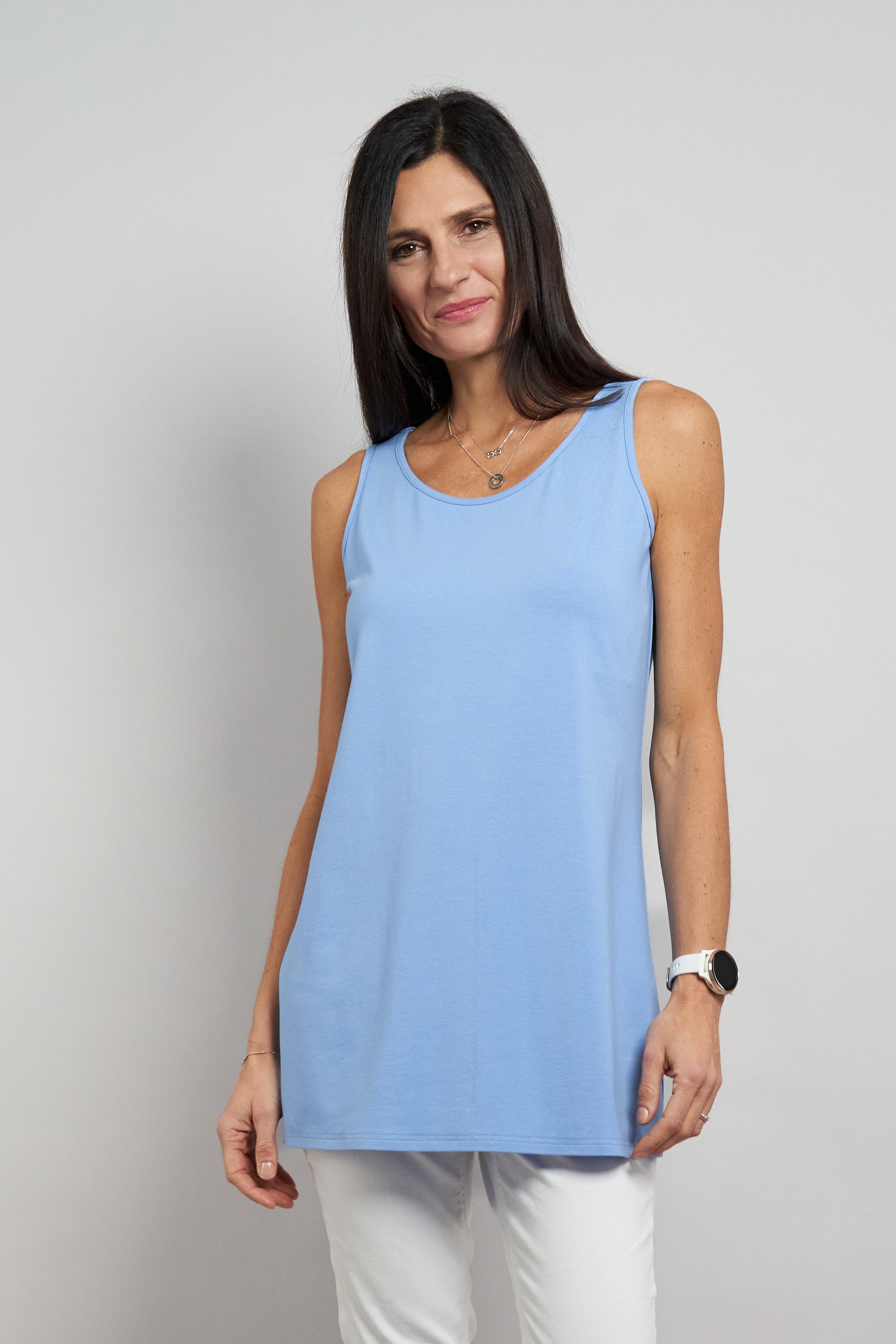 Seidel Moden Top long top d'été en viscose et stretch - FABRIQUÉ EN ALLEMAGNE,