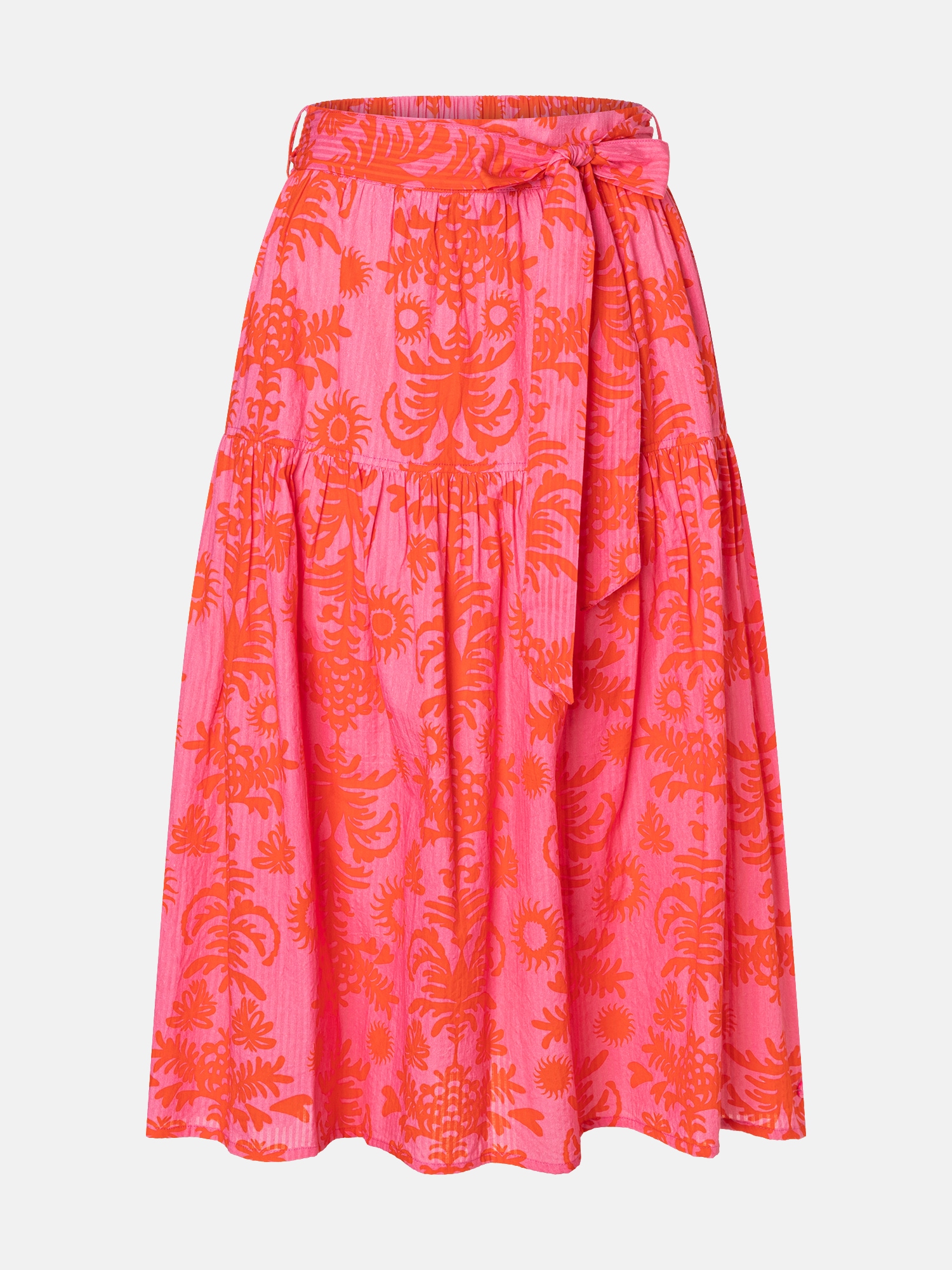 Lieblingsstück Jupe midi »BettyL« avec imprimé intégral et ceinture à nouer