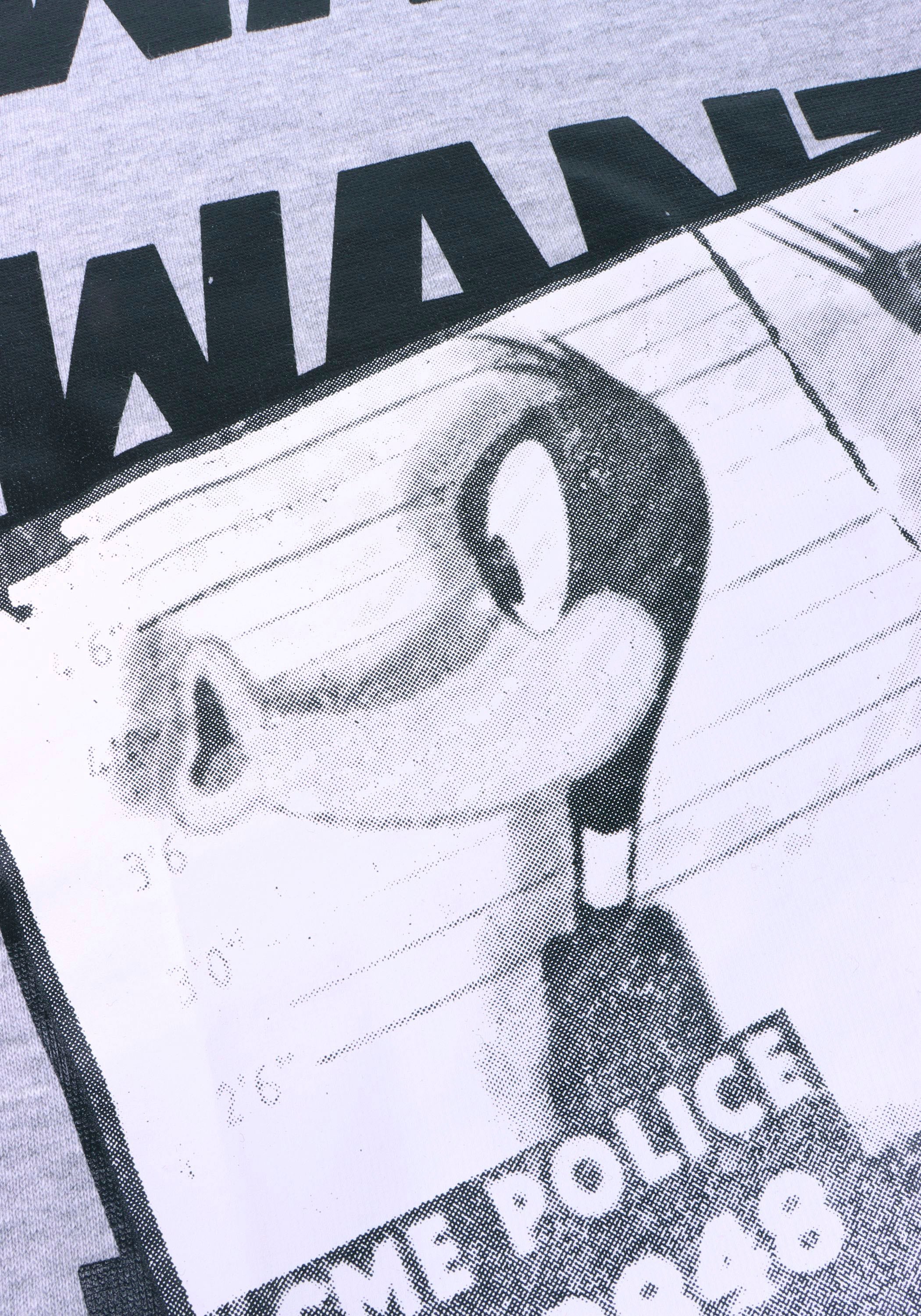 Capelli New York Hoodie, "Wanted Daffy Duck" Lizenz Design. Druck auf Vorder- & Rückseite.