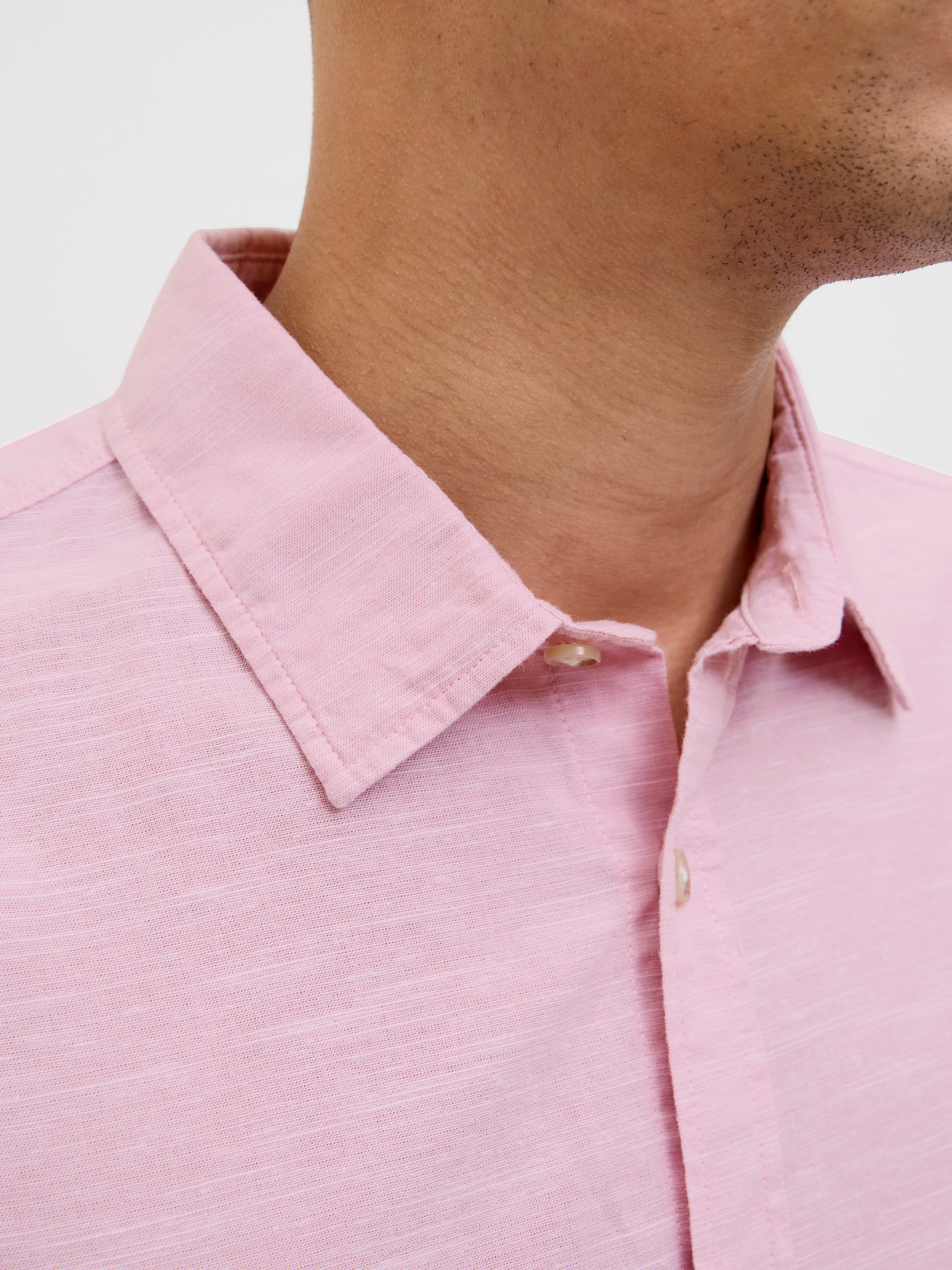 Jack & Jones Langarmhemd »JJESUMMER SHIRT LS SN«, mit Hemdkragen