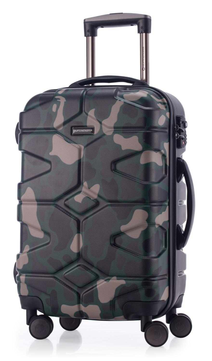 Hauptstadtkoffer Hartschalen-Trolley »X-Kölln, 58 cm, Camouflage«, 4 Rollen, Hartschalen-Koffer Handgepäck-Koffer Reisegepäck TSA Schloss