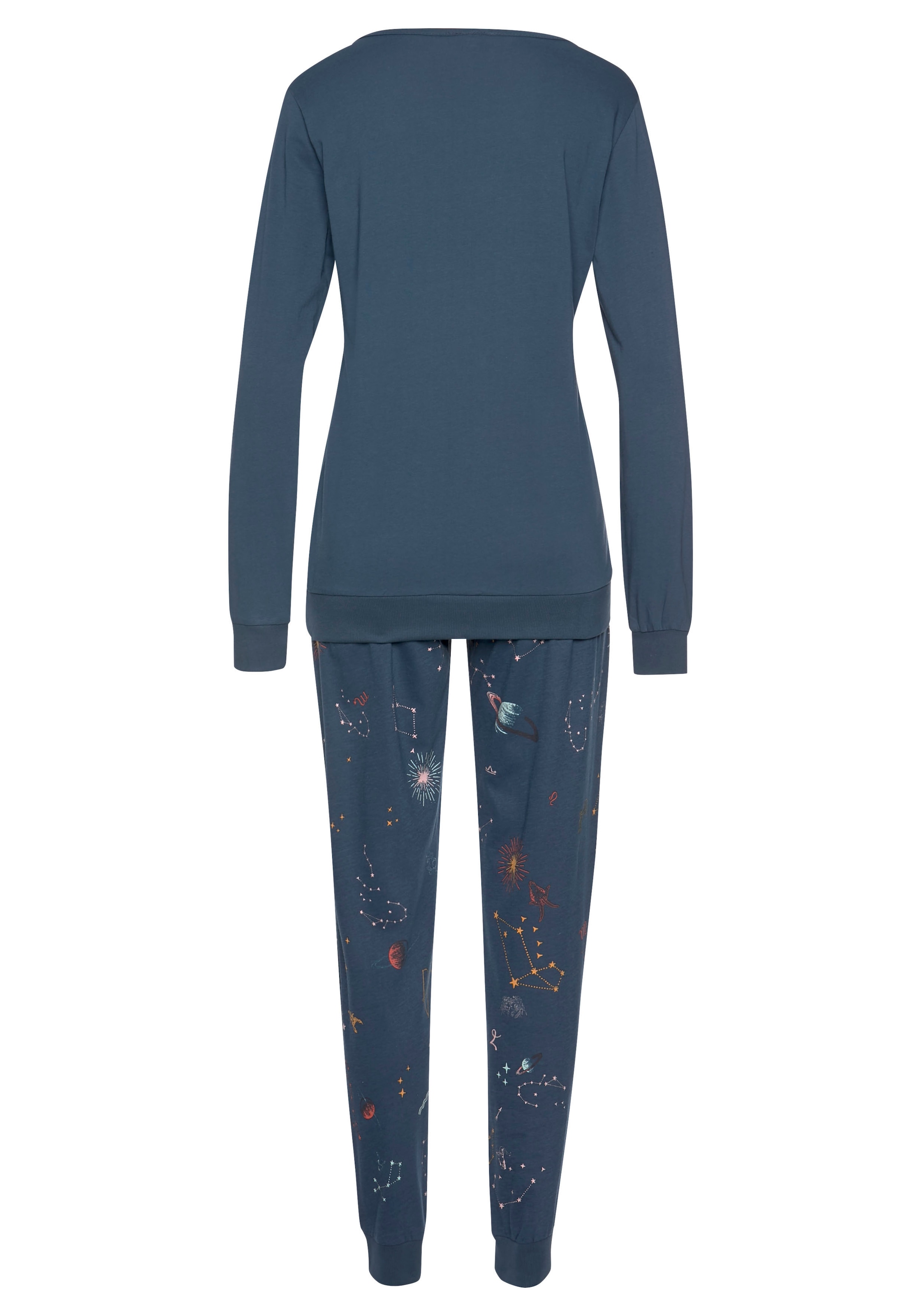 Vivance Dreams Pyjama Set, 2 tlg. mit Galaxy-Print