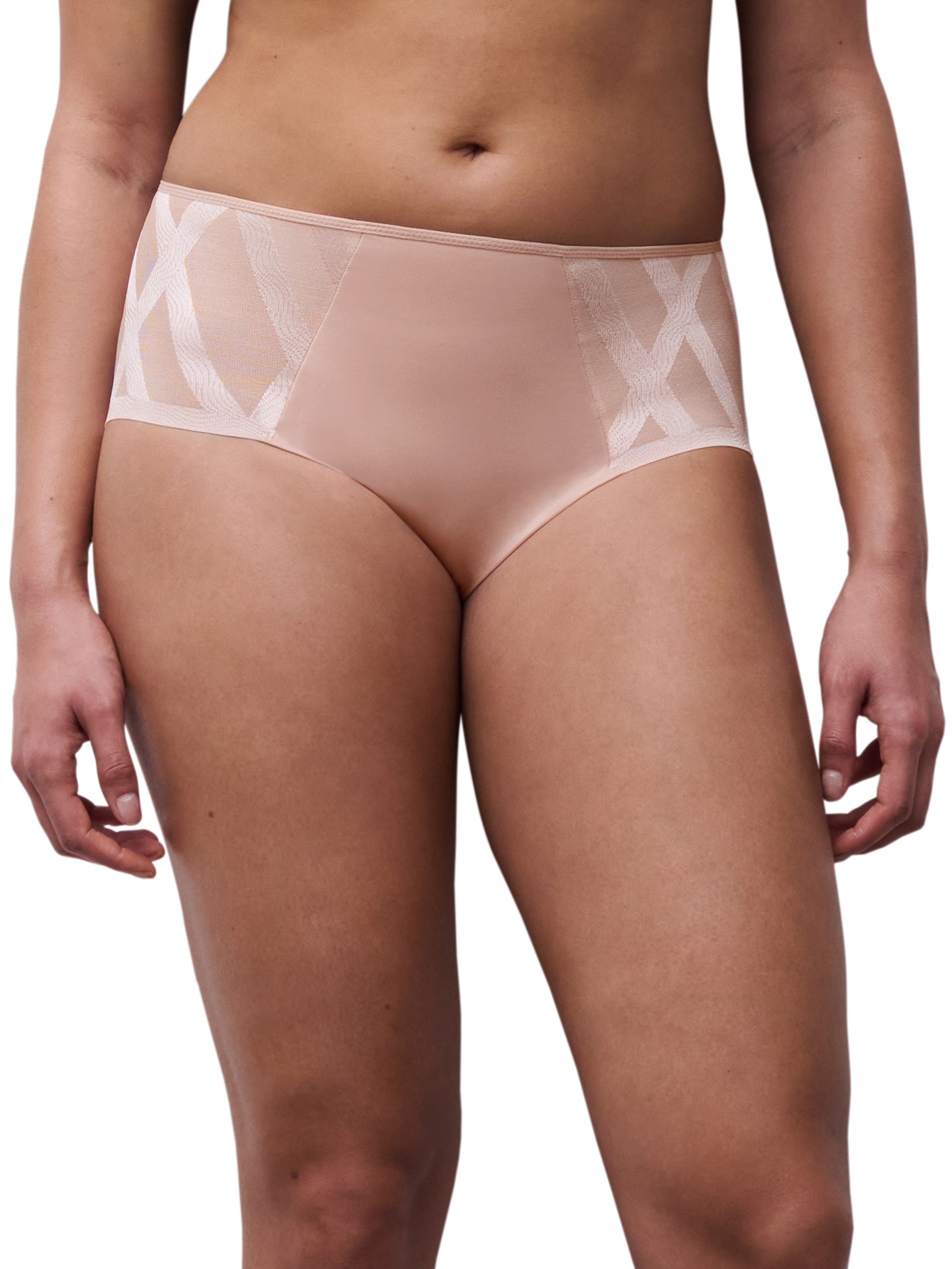 Image of Chantelle Slip "GLAZE" grafisches Gewebe mit matten und schimmernden Kontrasten