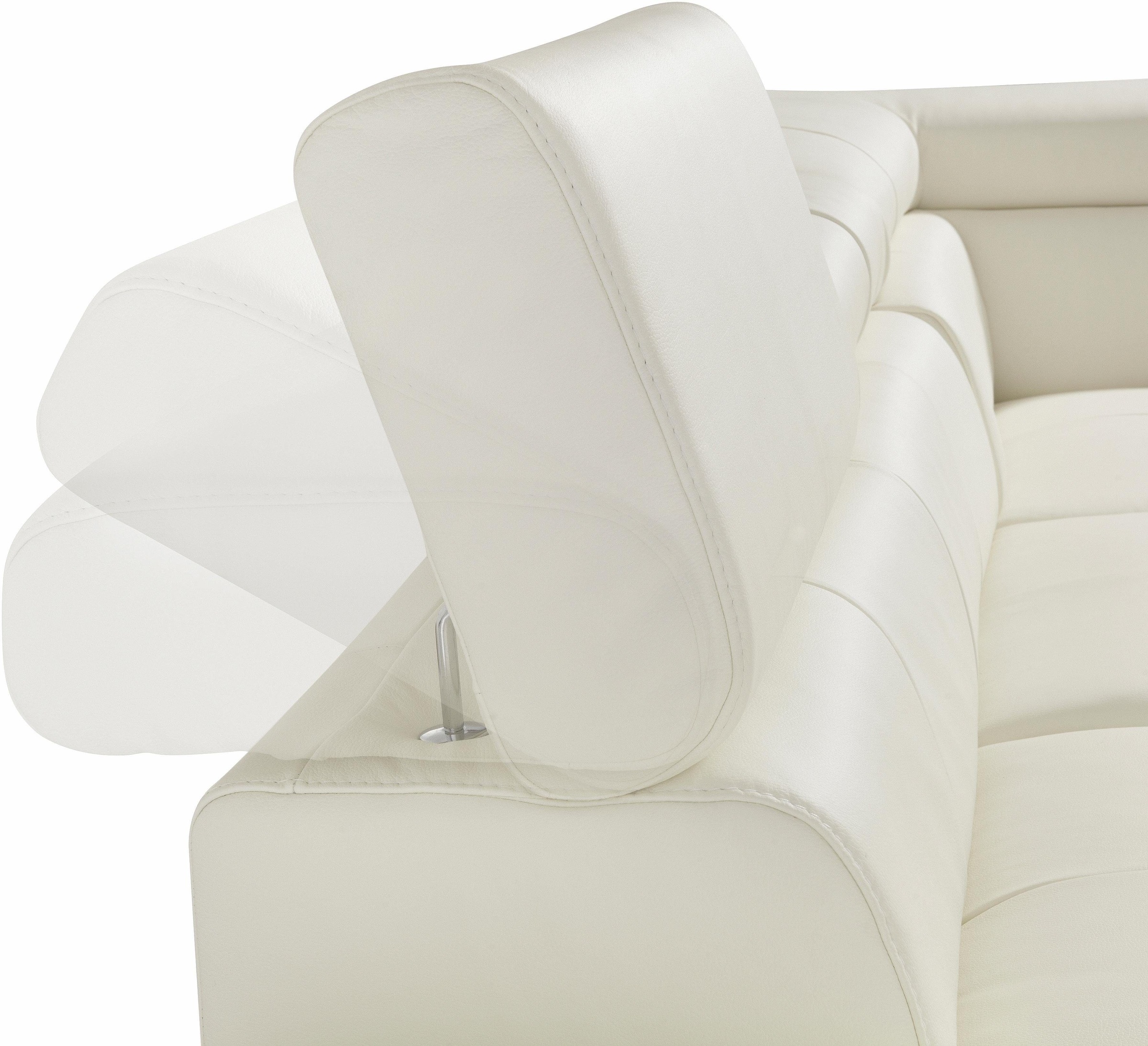 COTTA Polstergarnitur »Enterprise L-Form«, (Set), Set bestehend aus: Ecksofa mit Arm- & Kopfteilverstellung & Hocker