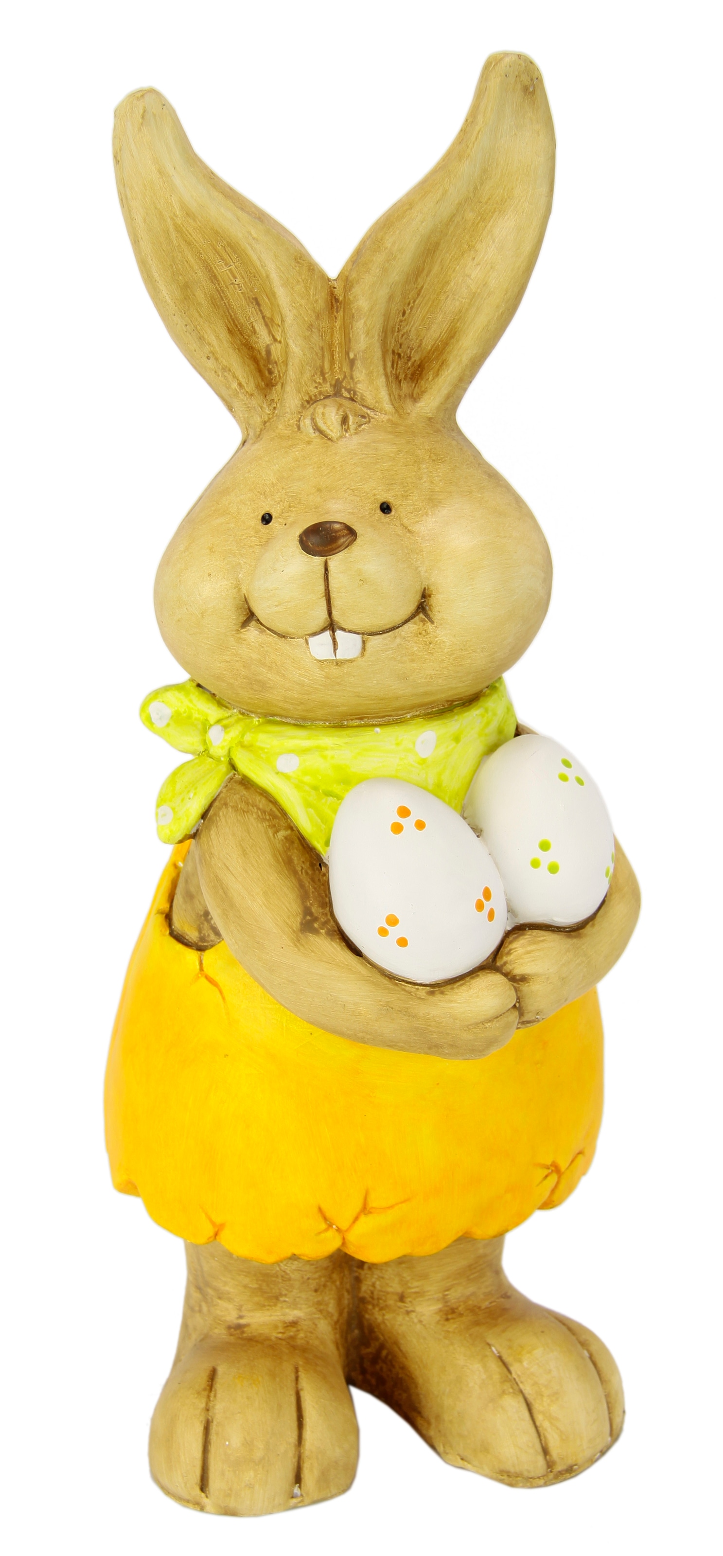 Image of I.GE.A. Dekofigur "Deko Osterhase mit Eier" Figur 46 cm Deko Hase Osterdeko Hasenfigur Frühling Ostern Ostereier