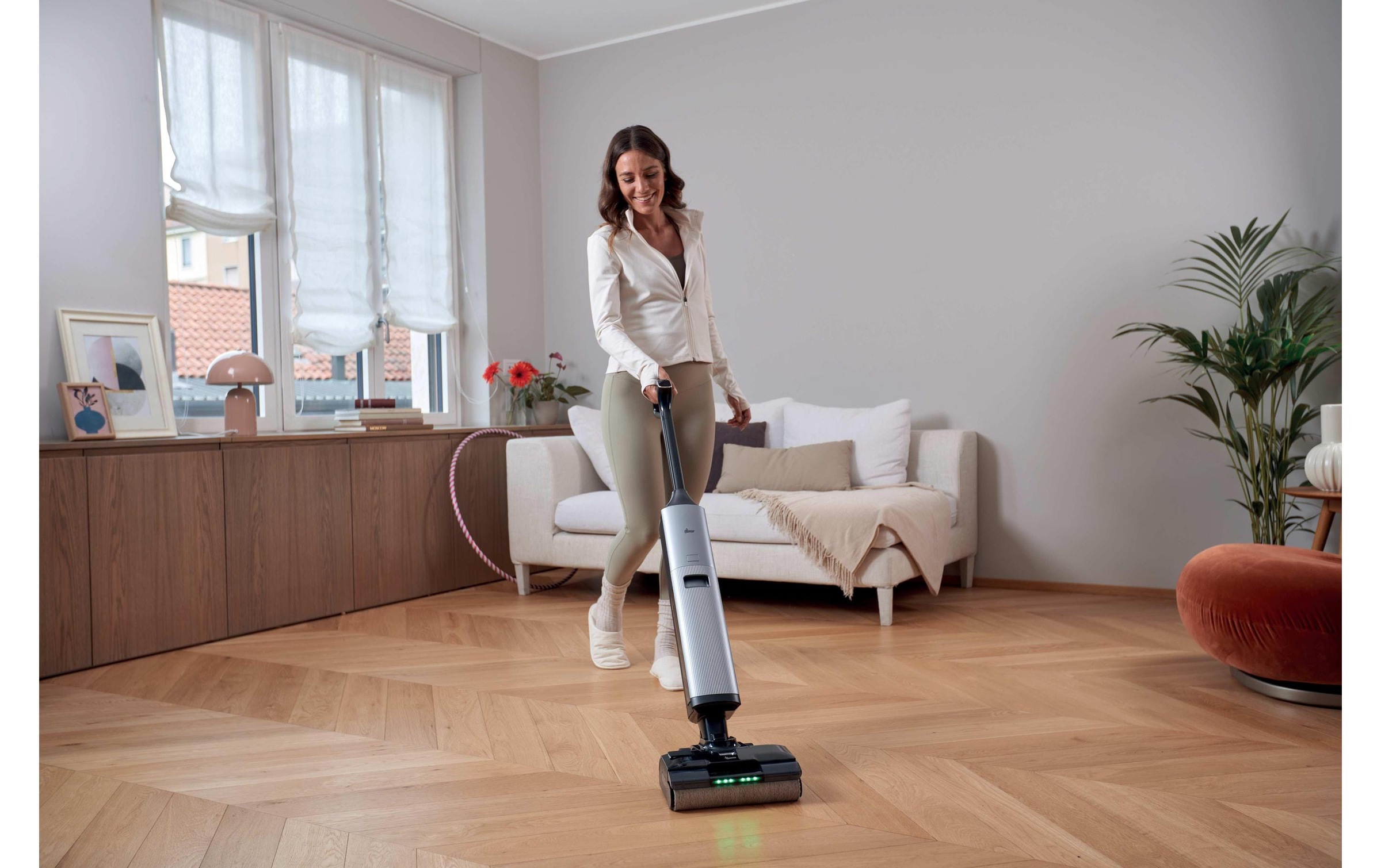 Hoover Nass-Trocken-Akkusauger »HW6 Ultra Clean HW600 11« Nass- und Trockensauger mit 20.000 Pa Saugkraft und LED-Display