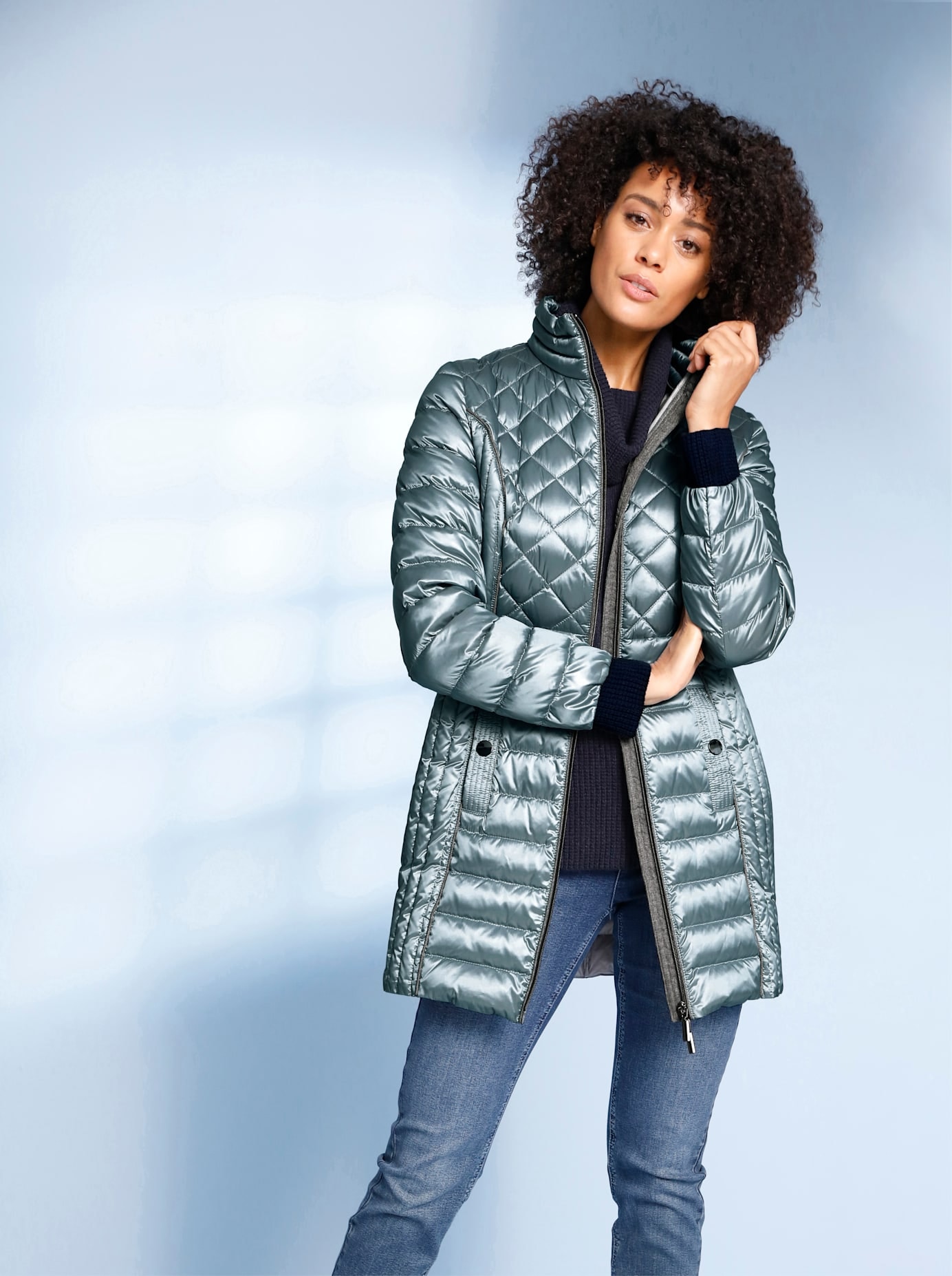 Classic Steppjacke ohne Kapuze