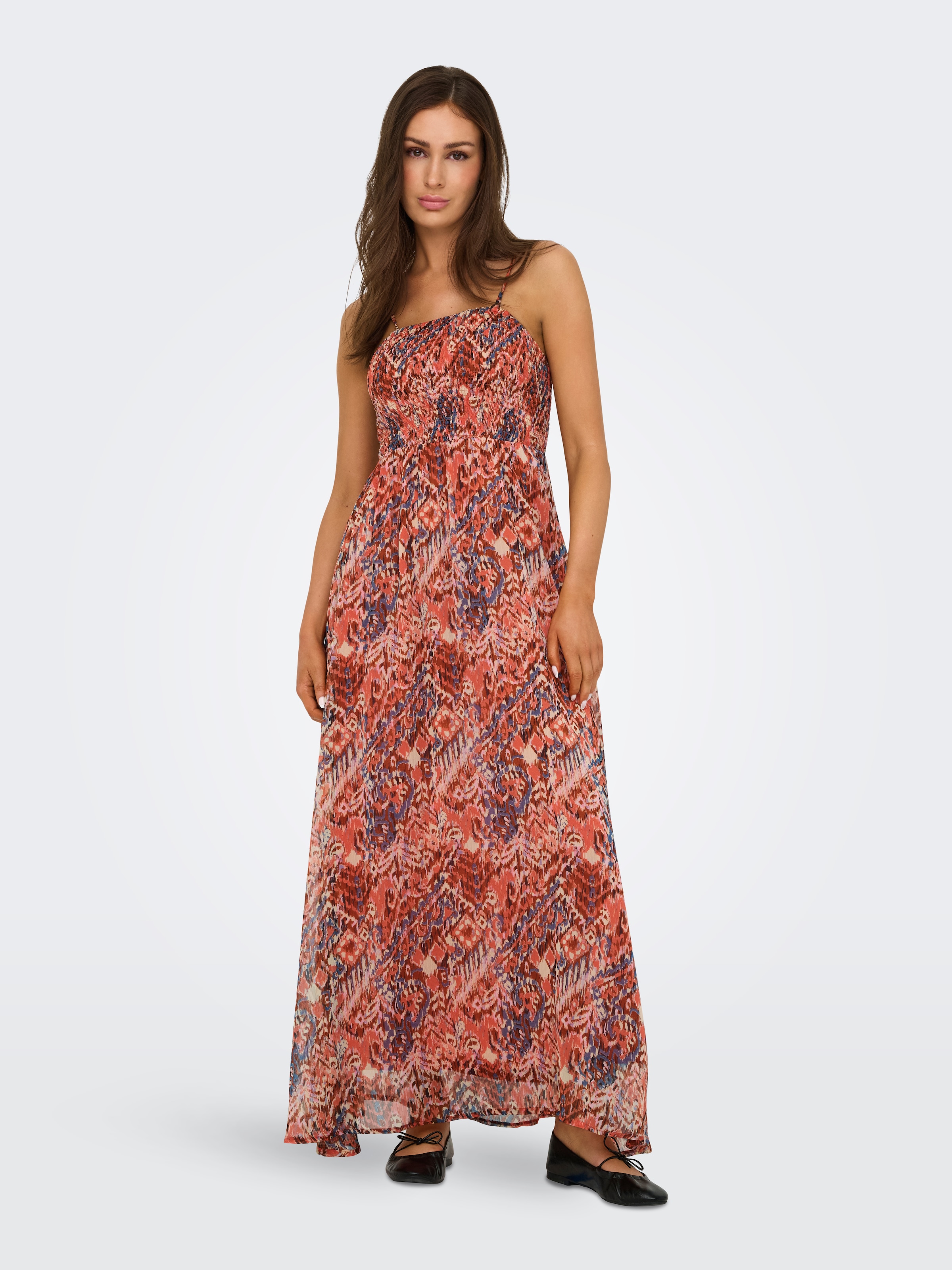 Image of ONLY Maxikleid "ONLELENA VIKKI LIFE STRAP ANK DRESS WVN" Sommerkleid