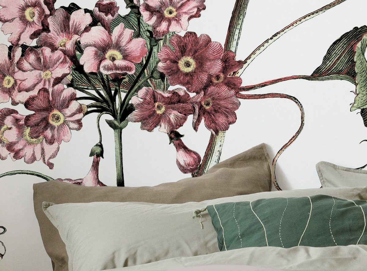 Komar Fototapete »Digitaldruck Vlies - Paradis de Papillons - Grösse 400 x 250 cm«, bedruckt, Wohnzimmer, Schlafzimmer