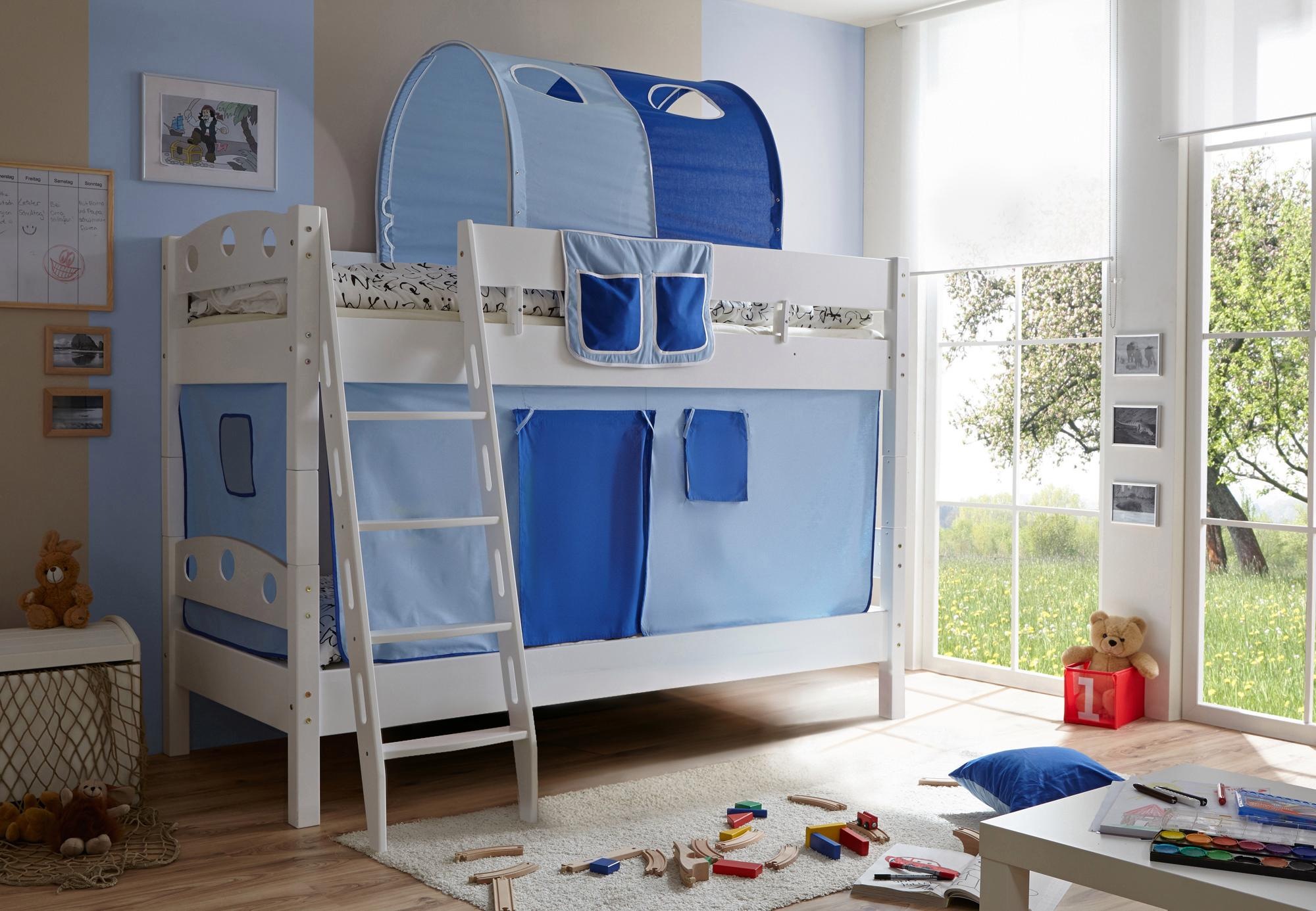 Image of Ticaa Etagenbett »Kenny«, mit Rollrost und Textil-Set, Kiefer bei Ackermann Versand Schweiz