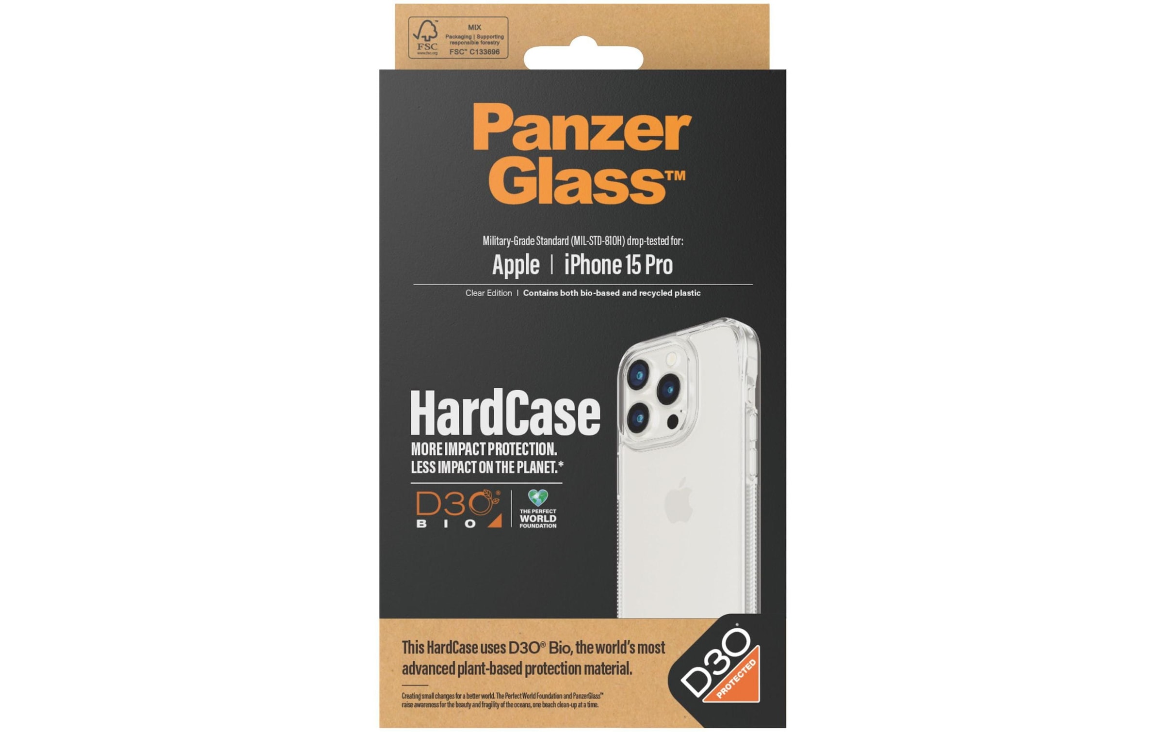 PanzerGlass Couverture arrière »Hard Case iPhone 15 Pro«