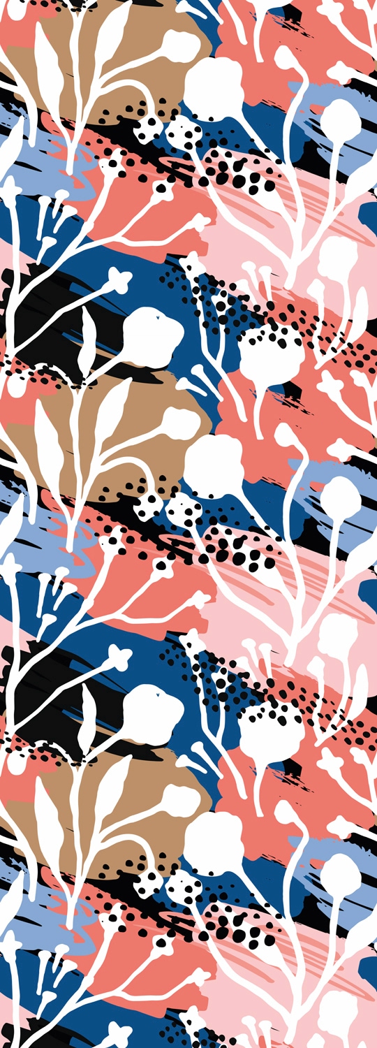 Image of queence Vinyltapete "Henny" Barock Kunst bedruckt glatt 90x250cm, selbstklebend, kinderleichte Anbringung, Sticker