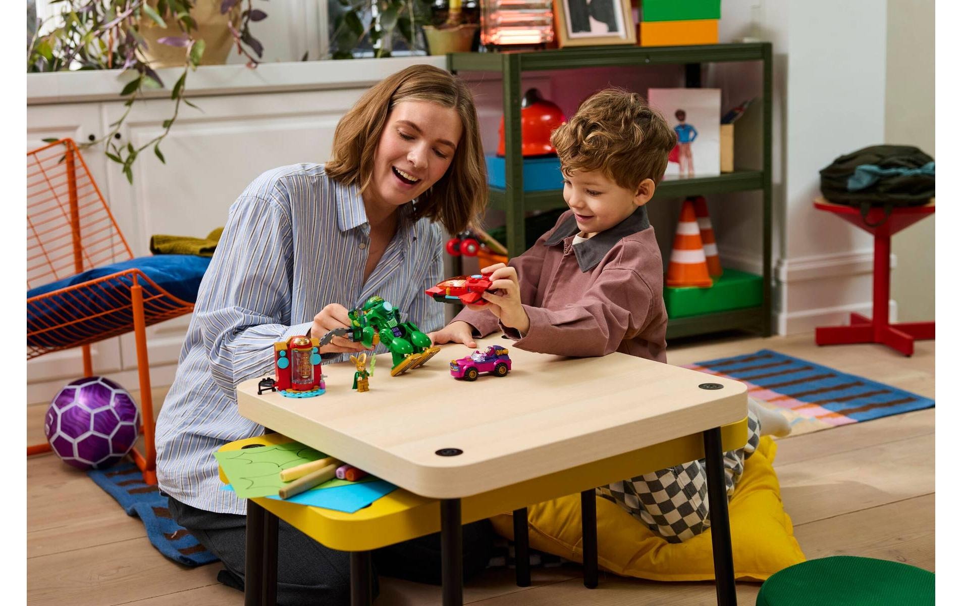 LEGO® Konstruktionsspielsteine »Loki vs. Team Iron Man (11211), LEGO Disney Junior Marvel« Made in Europe
