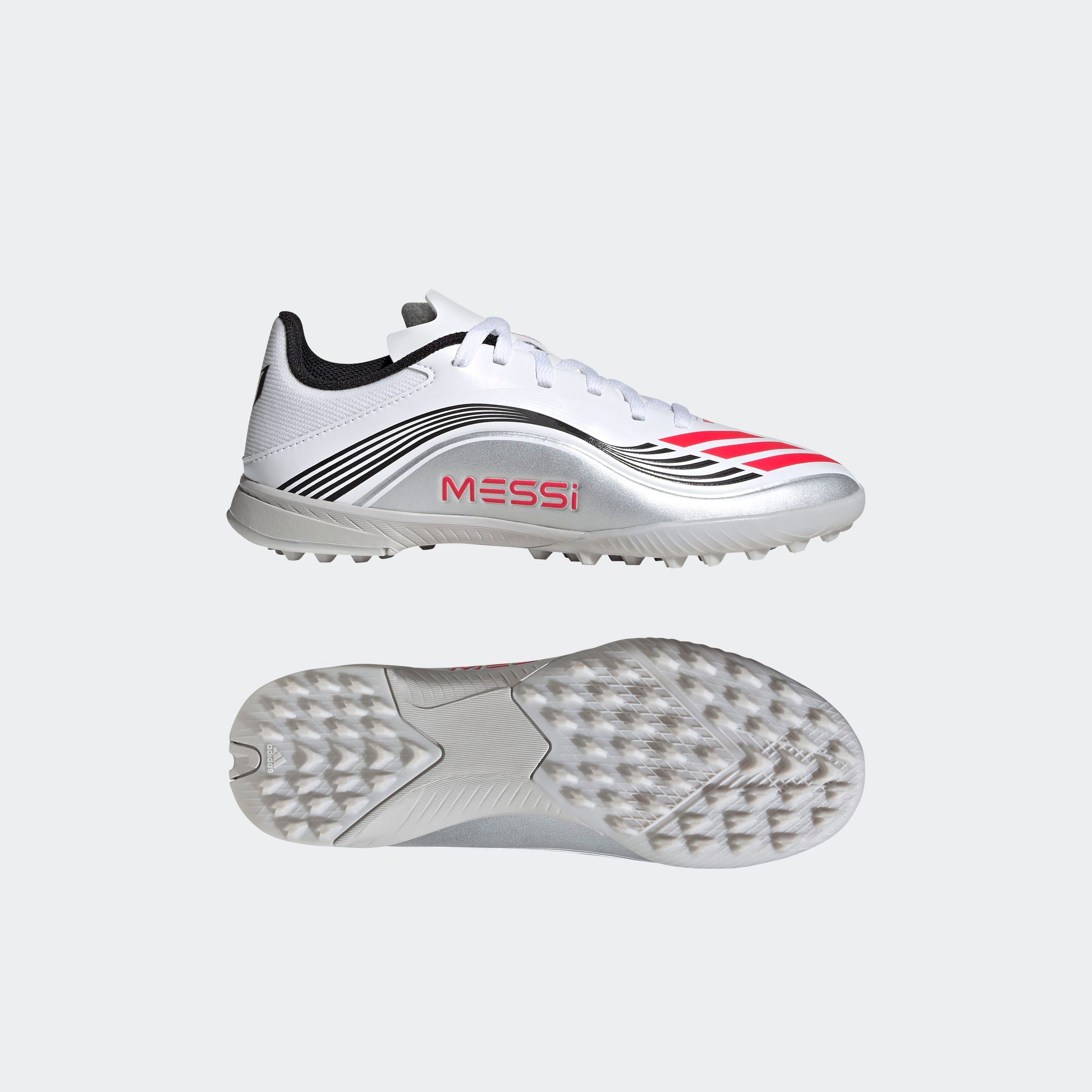 adidas Performance Fussballschuh »F50 MESSI LEAGUE KIDS TF«, geeignet für harte Untergründe Asche und Kunstrasen