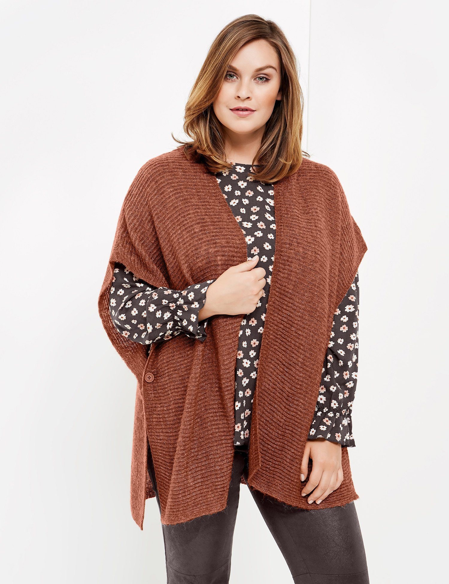 Cape / Poncho Strick »Strick-Cape mit Wolle und Mohair«