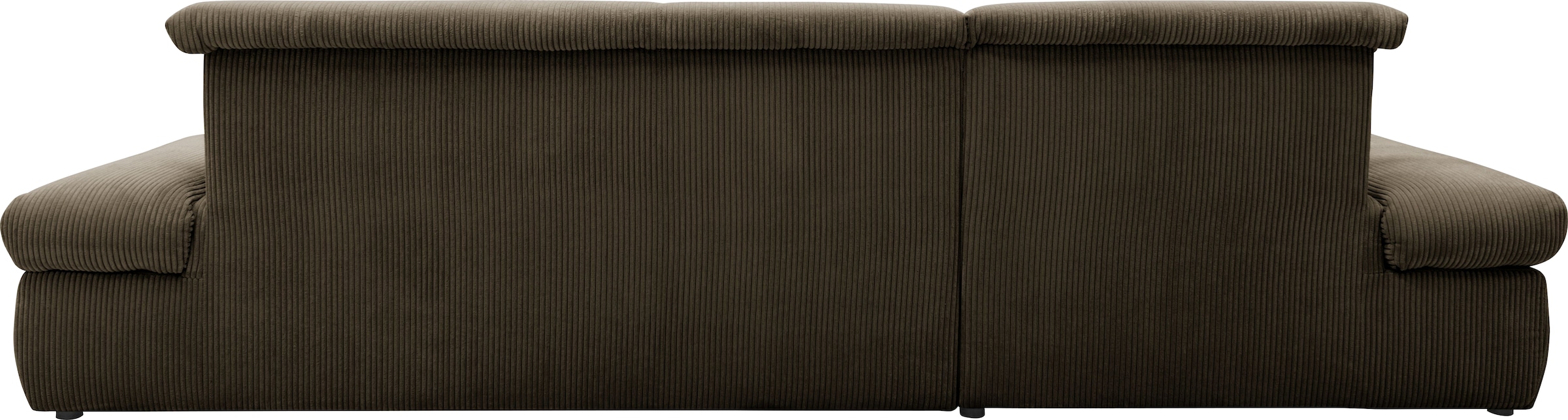 DOMO collection Ecksofa »Moric, L-Form, XXL-Sofa - Breite 300cm«, wahlweise mit Bettfunktion und Armteilverstellung, Cord