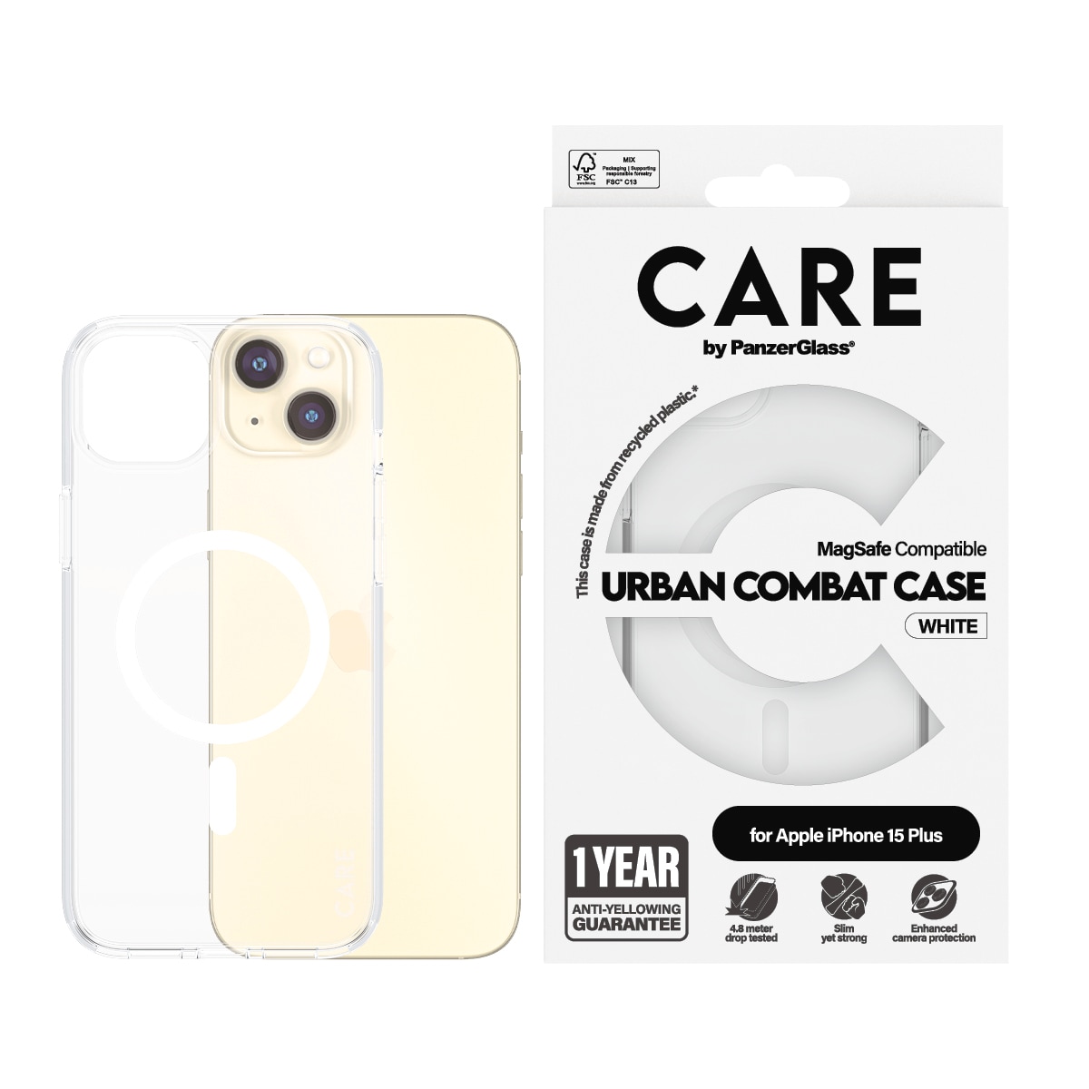 Image of CARE by PanzerGlass Handyhülle "Urban Combat Case mit MagSafe für Apple iPhone 15 Plus" Backcover, Schutzhülle, Handyschutzhülle, Case, Schutzcase, stossfest