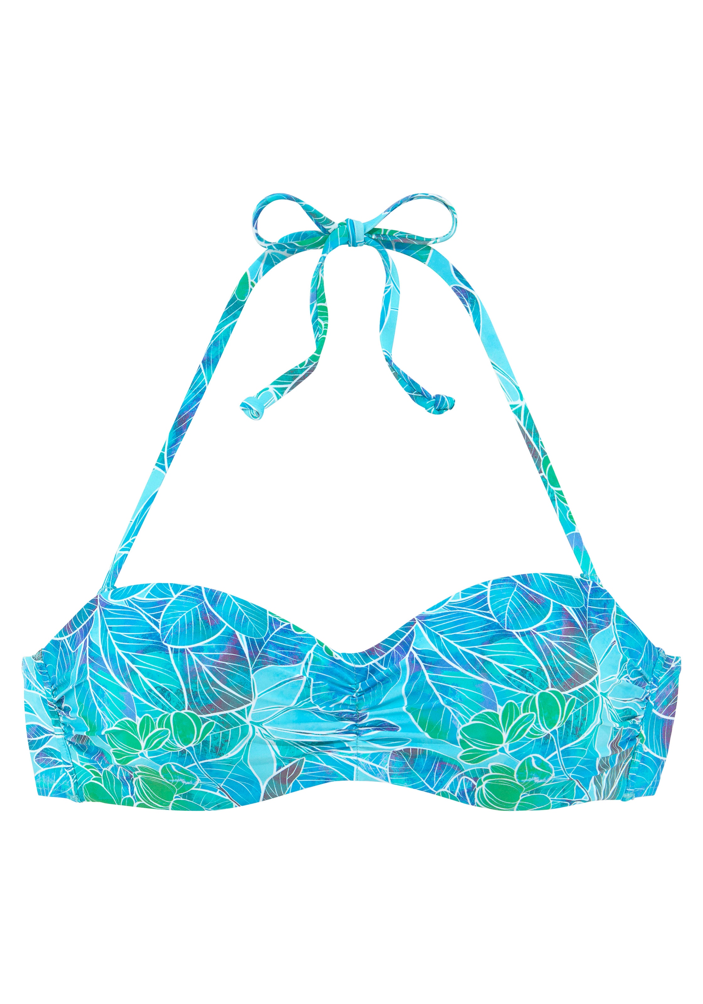 Sunseeker Bügel-Bandeau-Bikini-Top »Lapa«, mit tropischem Print