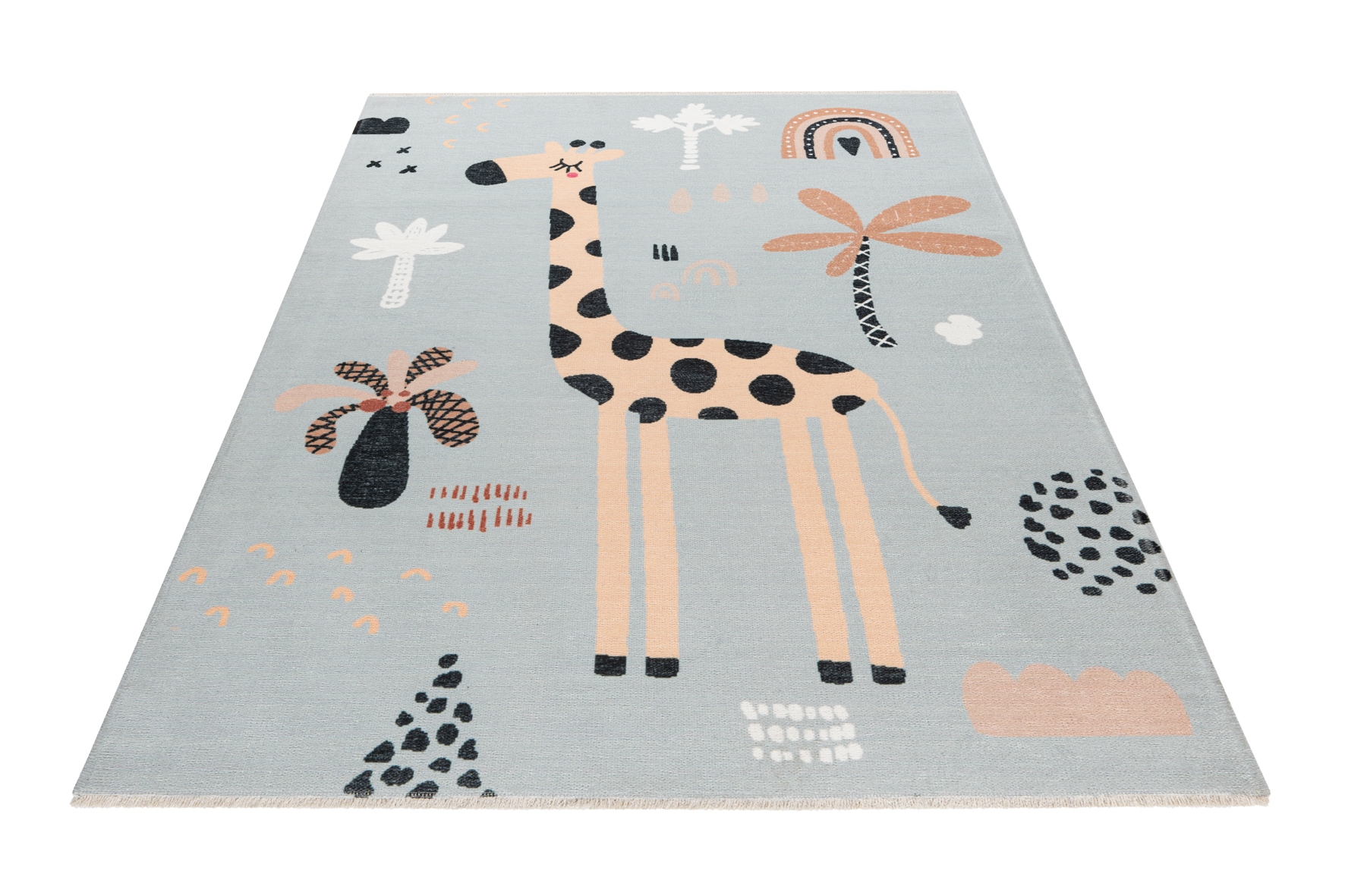 Image of Obsession Kinderteppich "My Greta 625" rechteckig 6 mm Höhe Spielteppich, bedruckt, Giraffe Motiv, waschbar, Kinderzimmer