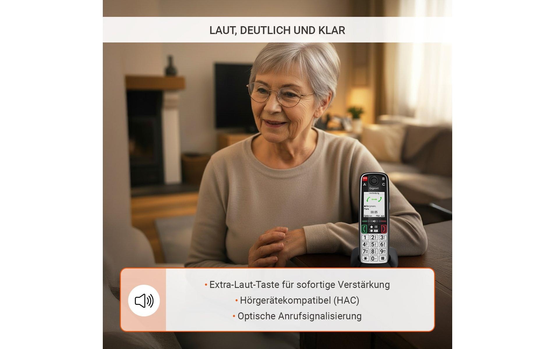 Gigaset Schnurloses DECT-Telefon »EASY 500« ( )
