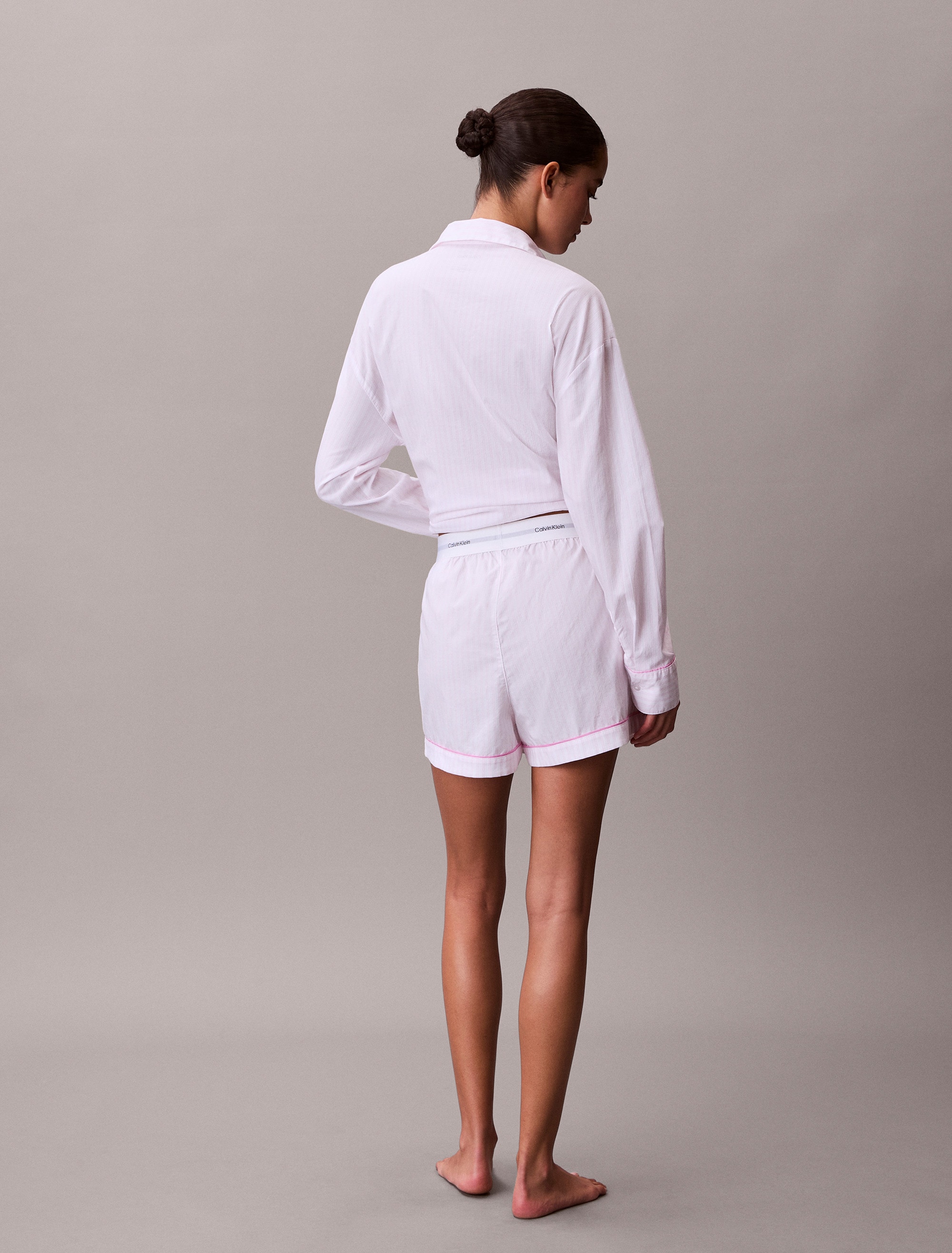 Calvin Klein Underwear Schlafshorts »V DAY POPLIN SHORT«  Mit elastischem Bund