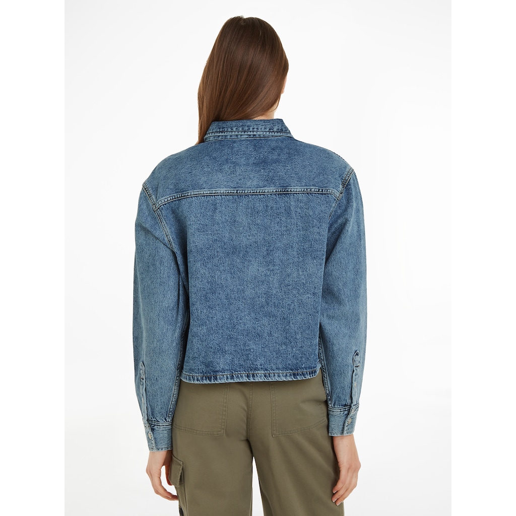 Calvin Klein Jeans Jeansbluse »CROPPED DAD DENIM SHIRT«