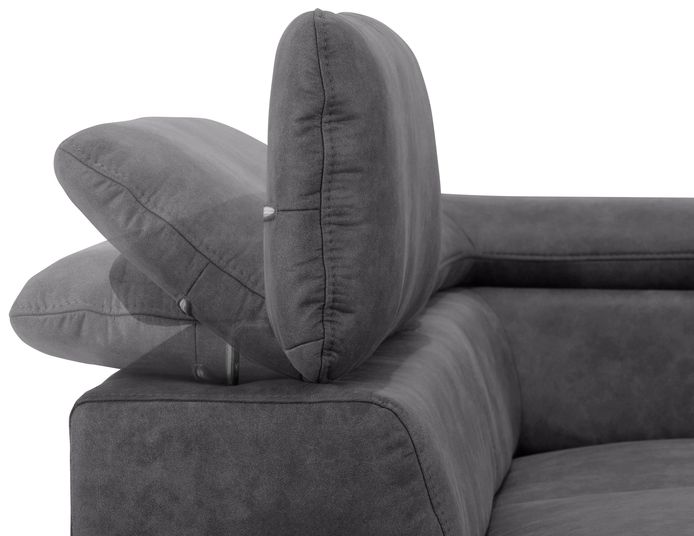 Home affaire Wohnlandschaft »Alberto U-Form«, mit Kopfteilverstellung, wahlweise mit Bettfunktion