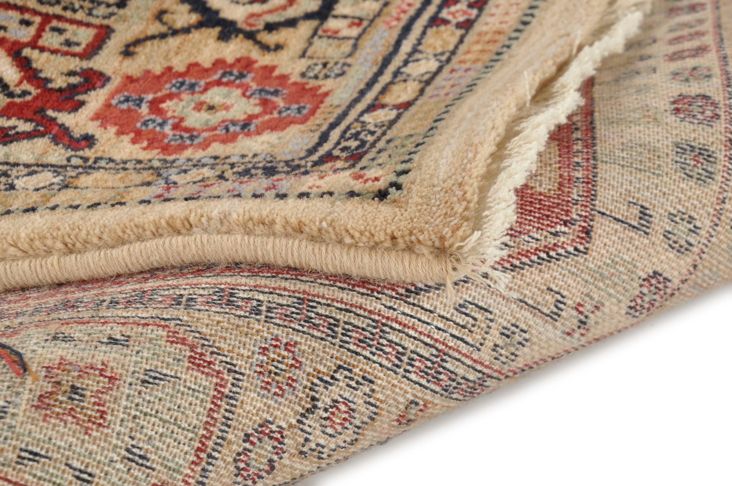 THEKO Wollteppich »Saharna 7275«, rechteckig, 10 mm Höhe, reine Wolle, Orient-Optik, mit Fransen