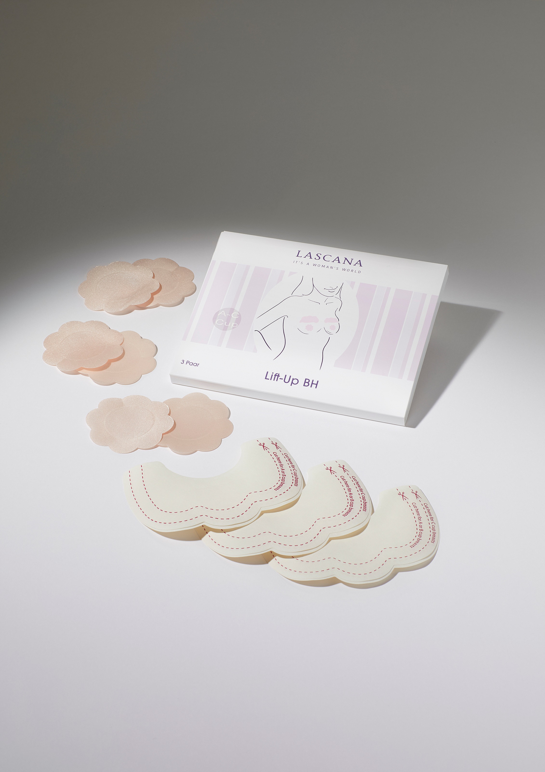 Image of LASCANA Klebe-BH, (3er-Pack), 3 Paar, für bequemen, unsichtbaren Halt bei Ackermann Versand Schweiz