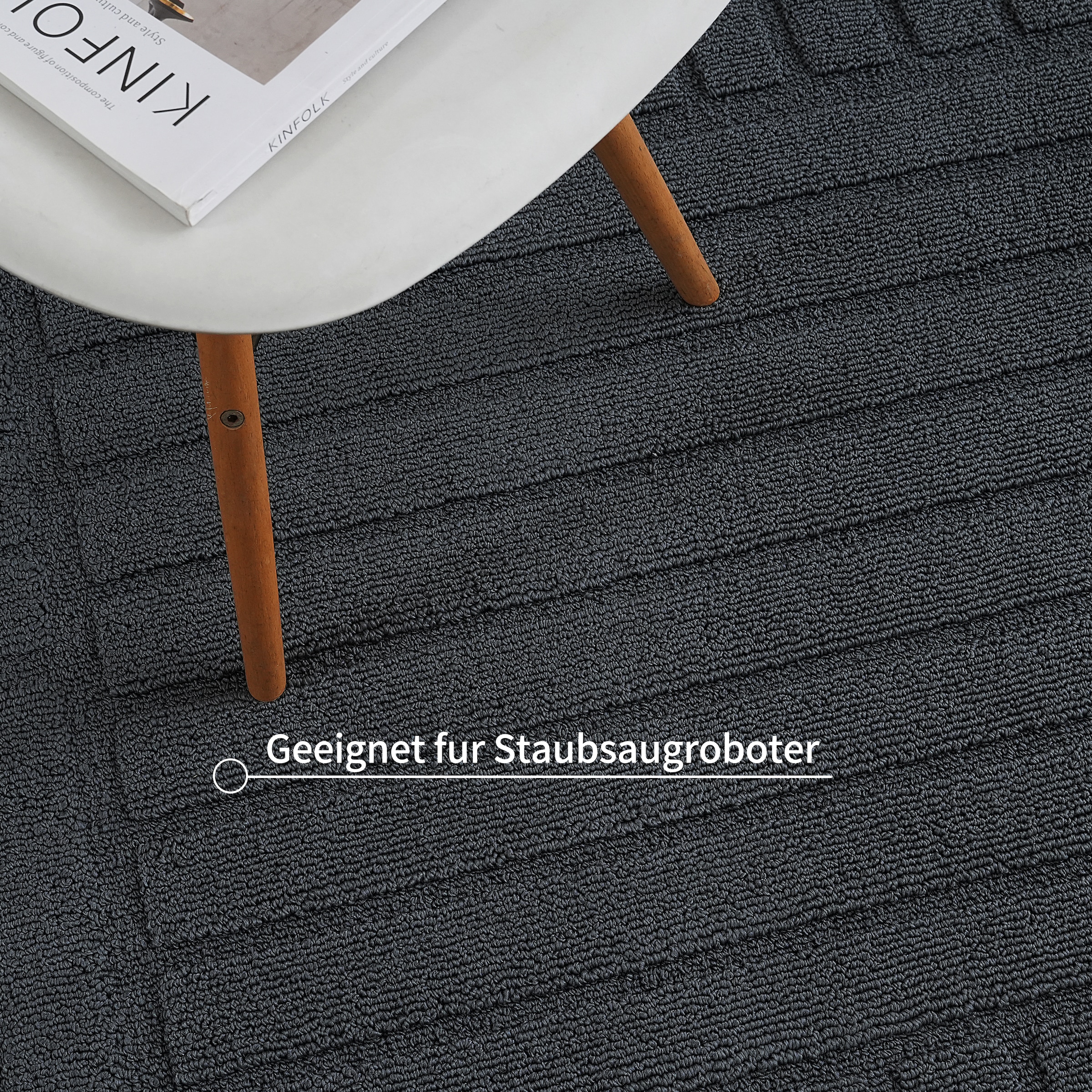 GOODproduct Tapis »Neele, Boho-Design, Hoch-Tief, waschbar« Rectangulaire 12 mm Höhe 3D Optik, Skandinavisch, Designteppich, Wohnzimmer, Schlafzimmer