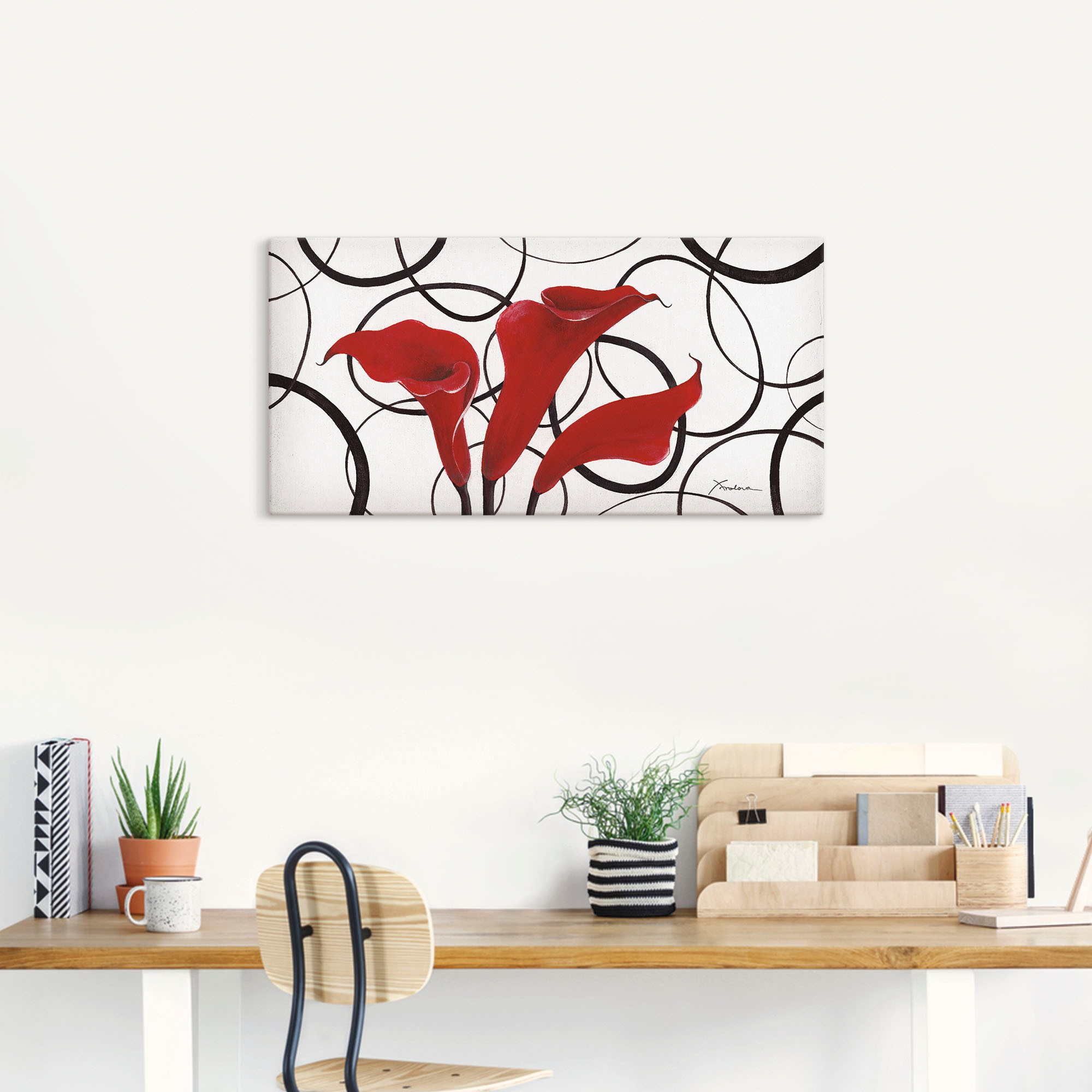 Artland Wandbild »Callas«, Blumen, (1 St.), als Leinwandbild, Wandaufkleber in verschied. Grössen