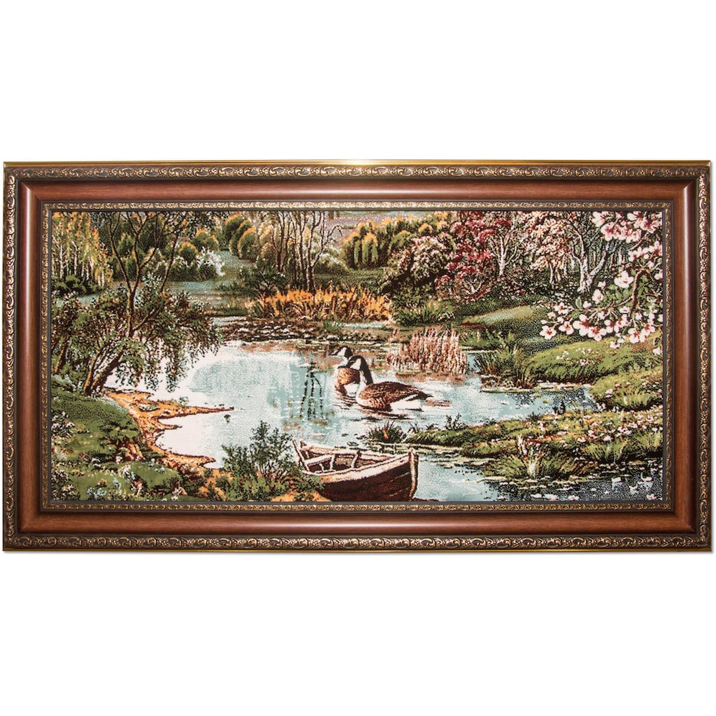 morgenland Wandteppich »Bild-Teppich Figurativ 112 x 62 cm«, rechteckig, besonders weich durch Microfaser