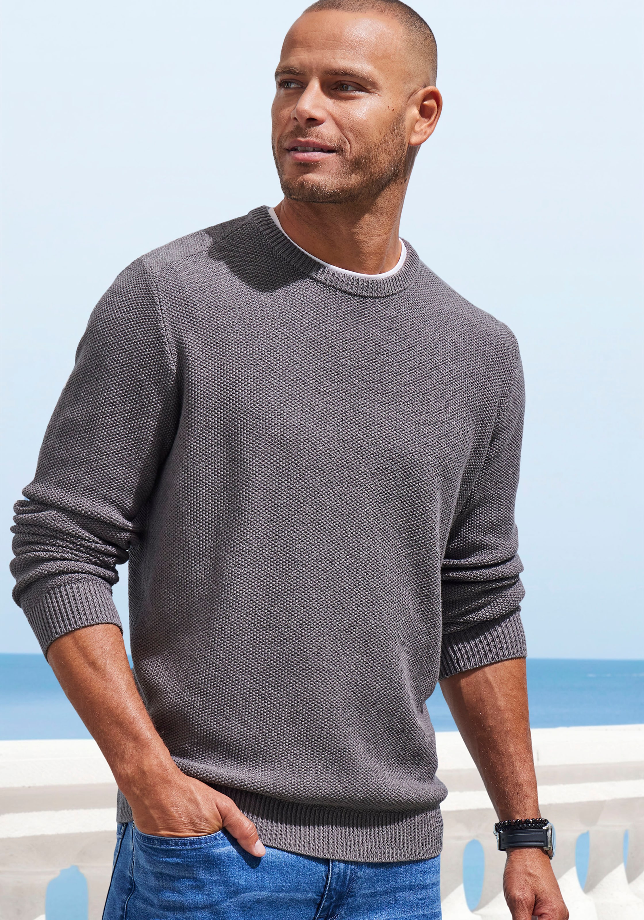 Image of John Devin Strickpullover Pullover in modischer Strickstruktur
