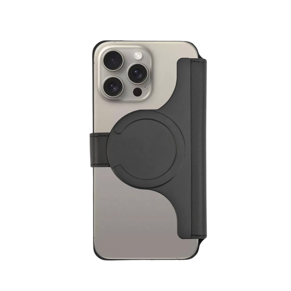 4smarts Flip Case »Universal Magnet Wallet CardCaddy XL« MagSafe UltiMag Portemonnaie, RFID Schutz, iPhone 12, 13, 14, 15 Serie