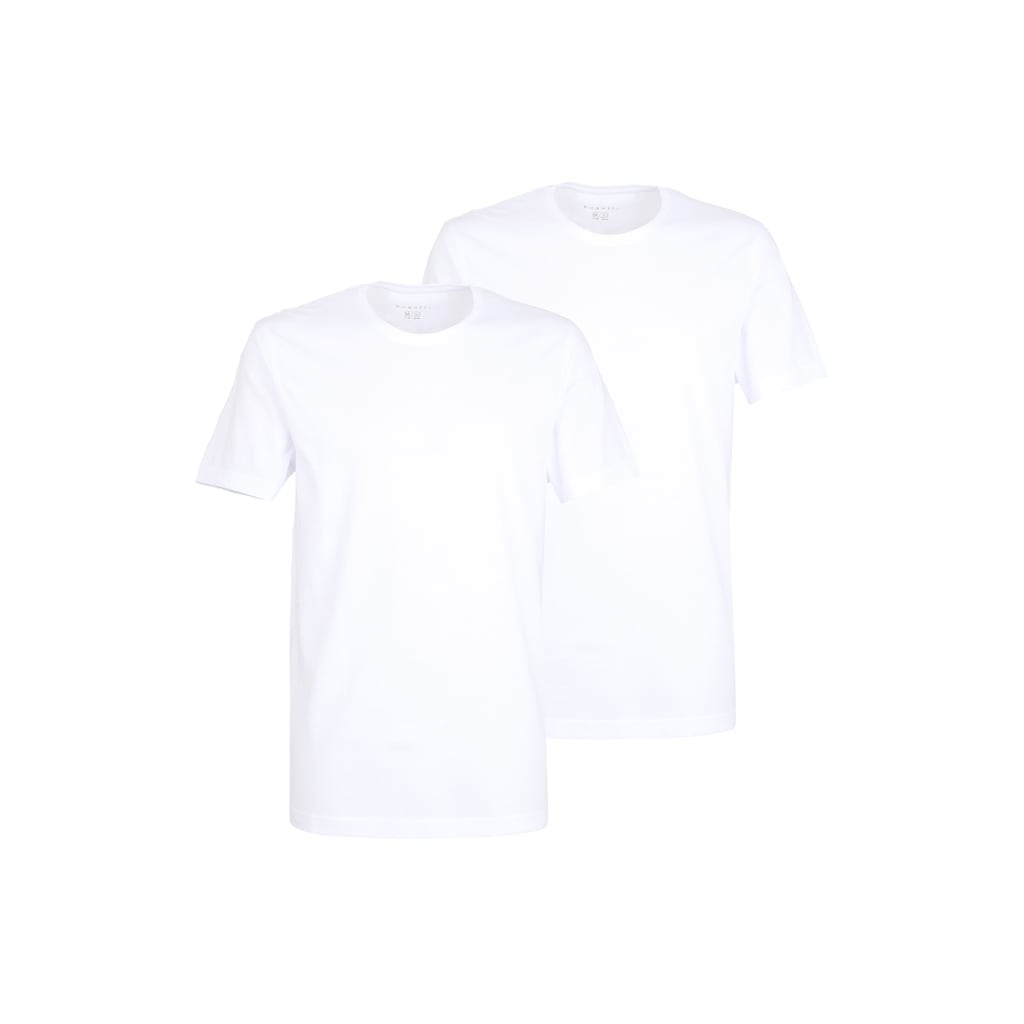 bugatti T-Shirt »BUGATTI Herren T-Shirt uni 2er Pack«, (Packung, 2 tlg., 2)
