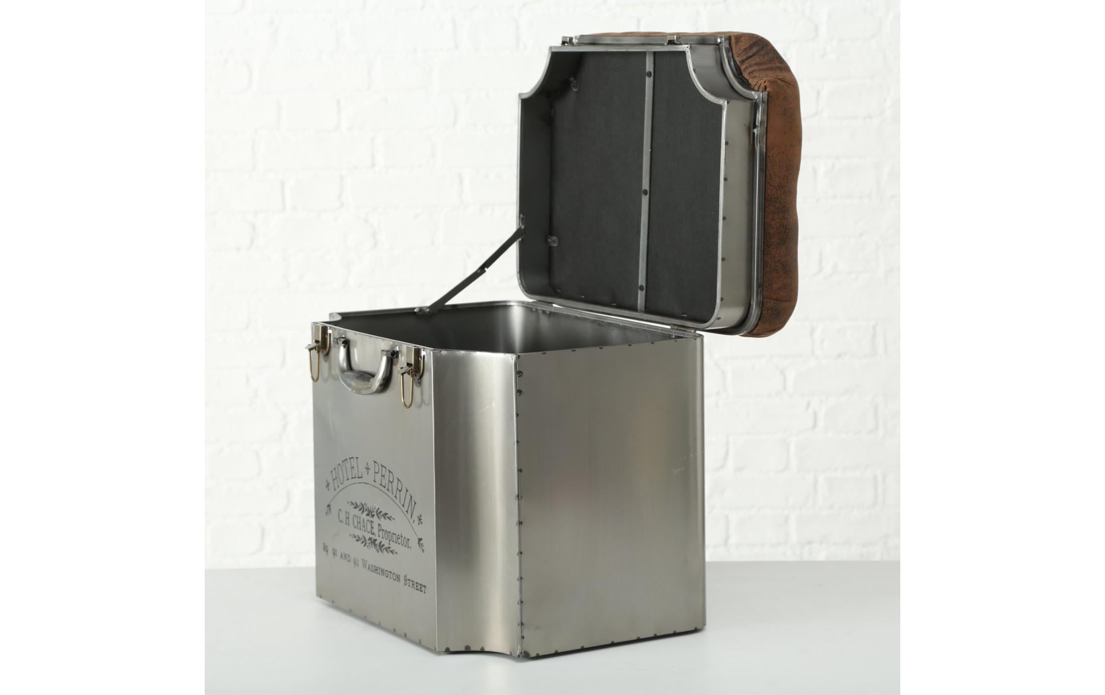 BOLTZE Hocker »Kinley Eisen, Polyurethan, Mehrfarbig«