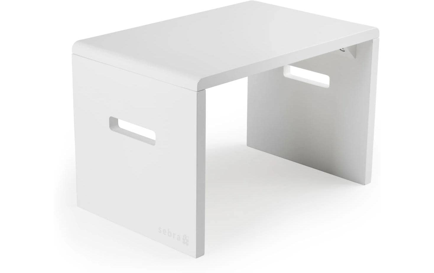 Image of Tritthocker "sebra Schemel Weiss"