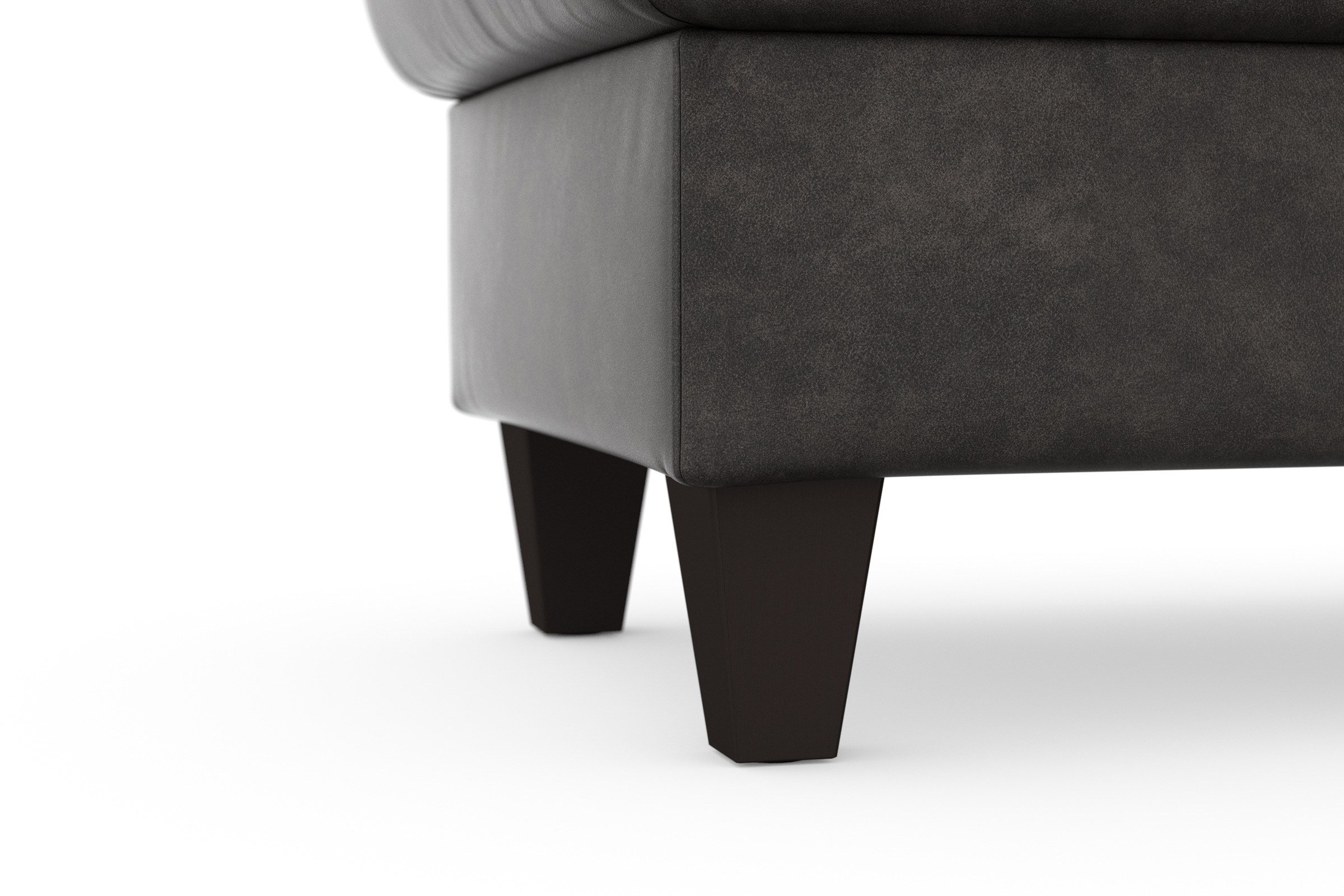 sit&more Stauraumhocker »Farö«, mit Stauraum und Federkern und wengefarbenen Füssen