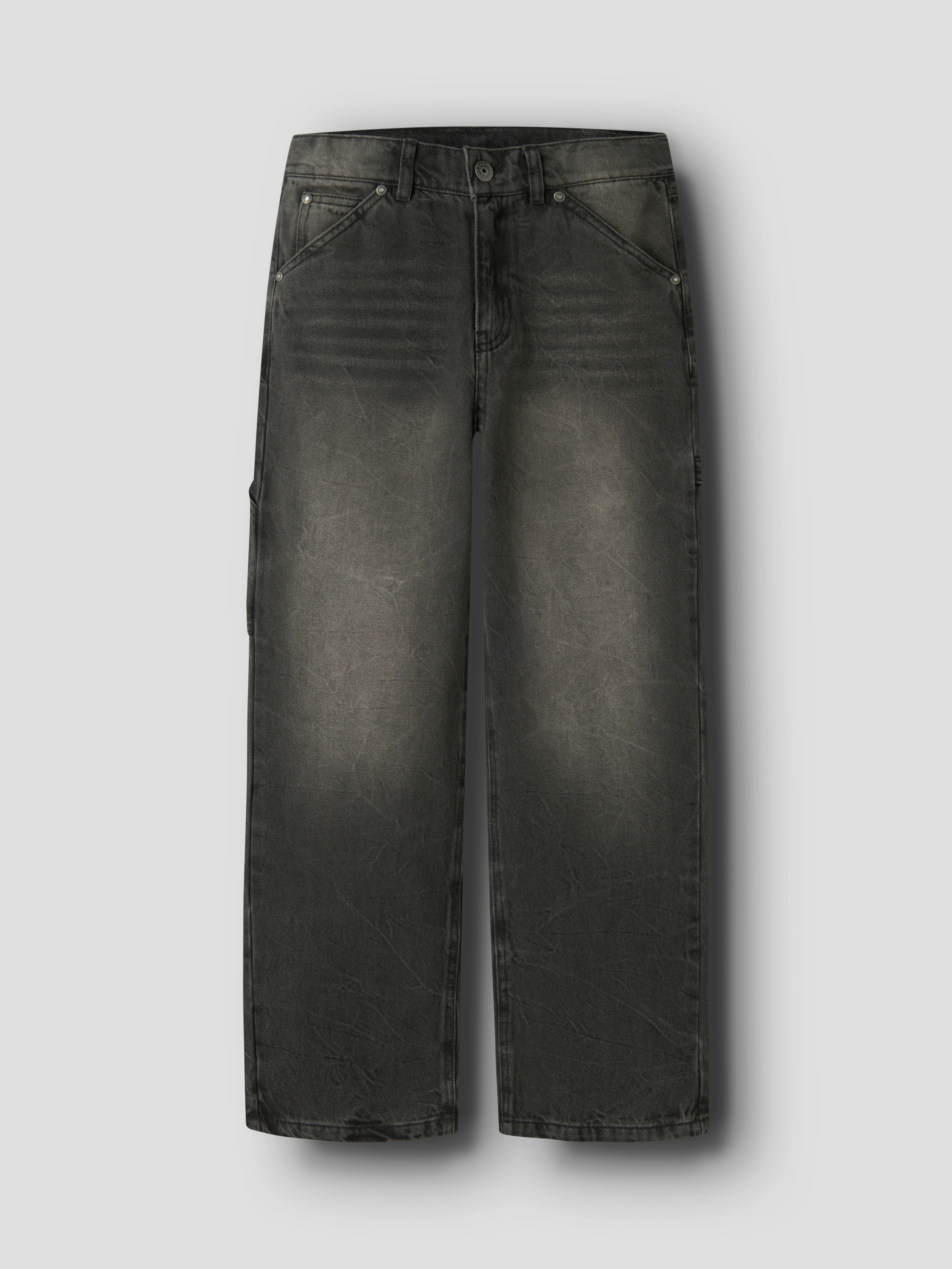 Name It Jeans à 5 poches »NKMRYAN für Jungen mit geradem Bein und 5-Pocket-Style« uni, décontracté, straight fit, coton, denim