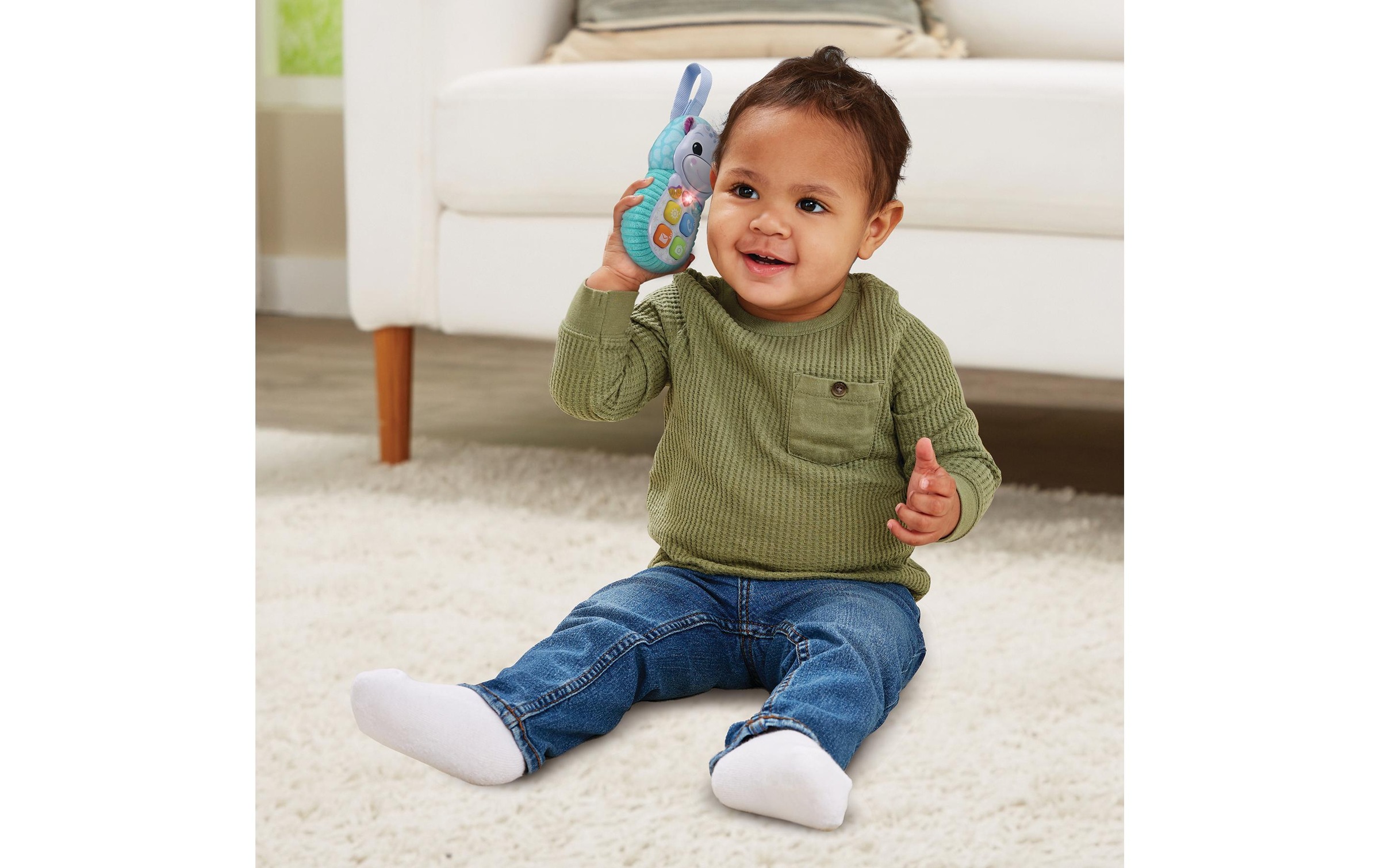 Image of Vtech Spieltelefon "Beschäftigungsspielzeug Allô Bébé Toudoux bleu -FR-"