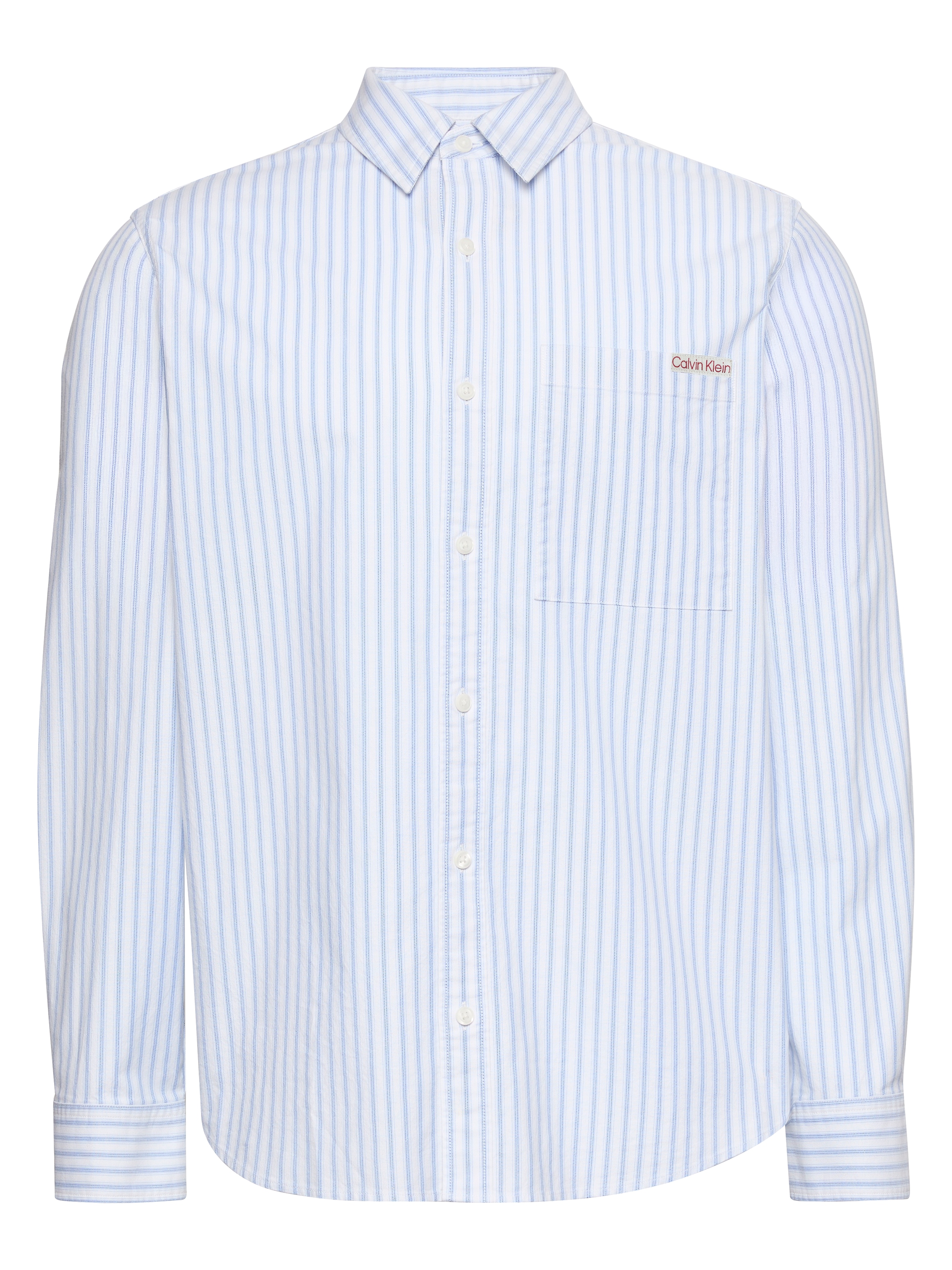 Calvin Klein Chemise à manches longues »STRIPE OXFORD CLASSIC SHIRT« coupe régulière avec col rond