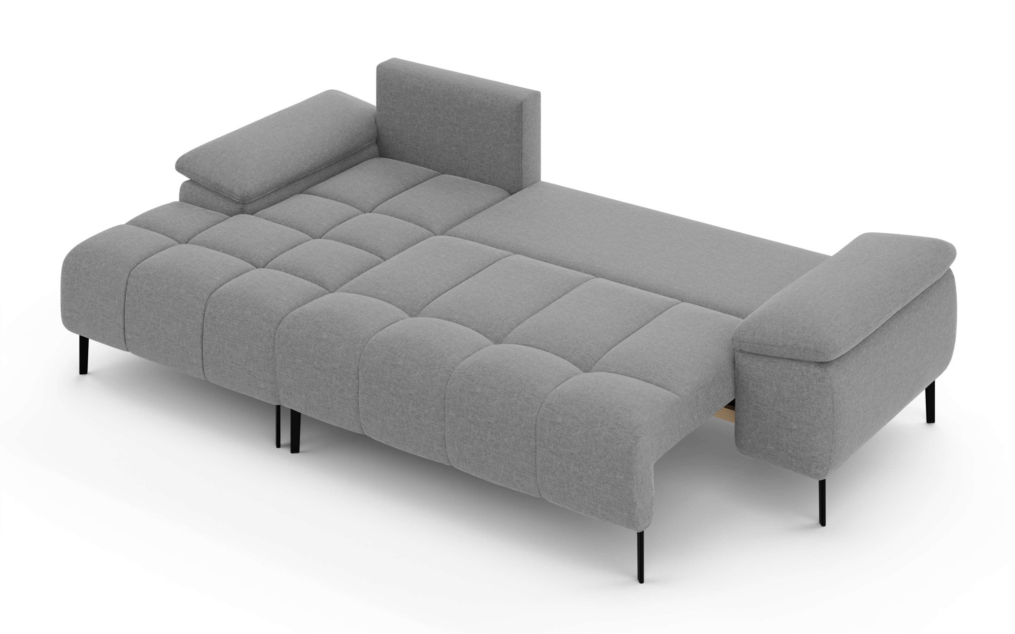 Home affaire Ecksofa »DROMARA Schlafsofa mit Bettkasten, Masse: B/T/H 277/141/91 cm« L-Form mit Recamiere rechts/links bestellbar, Wellenunterfederung